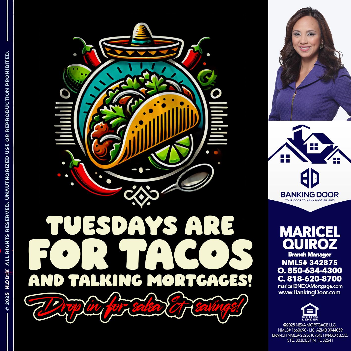 TACO TUESDAY - Maricel Quiroz -Branch Manager