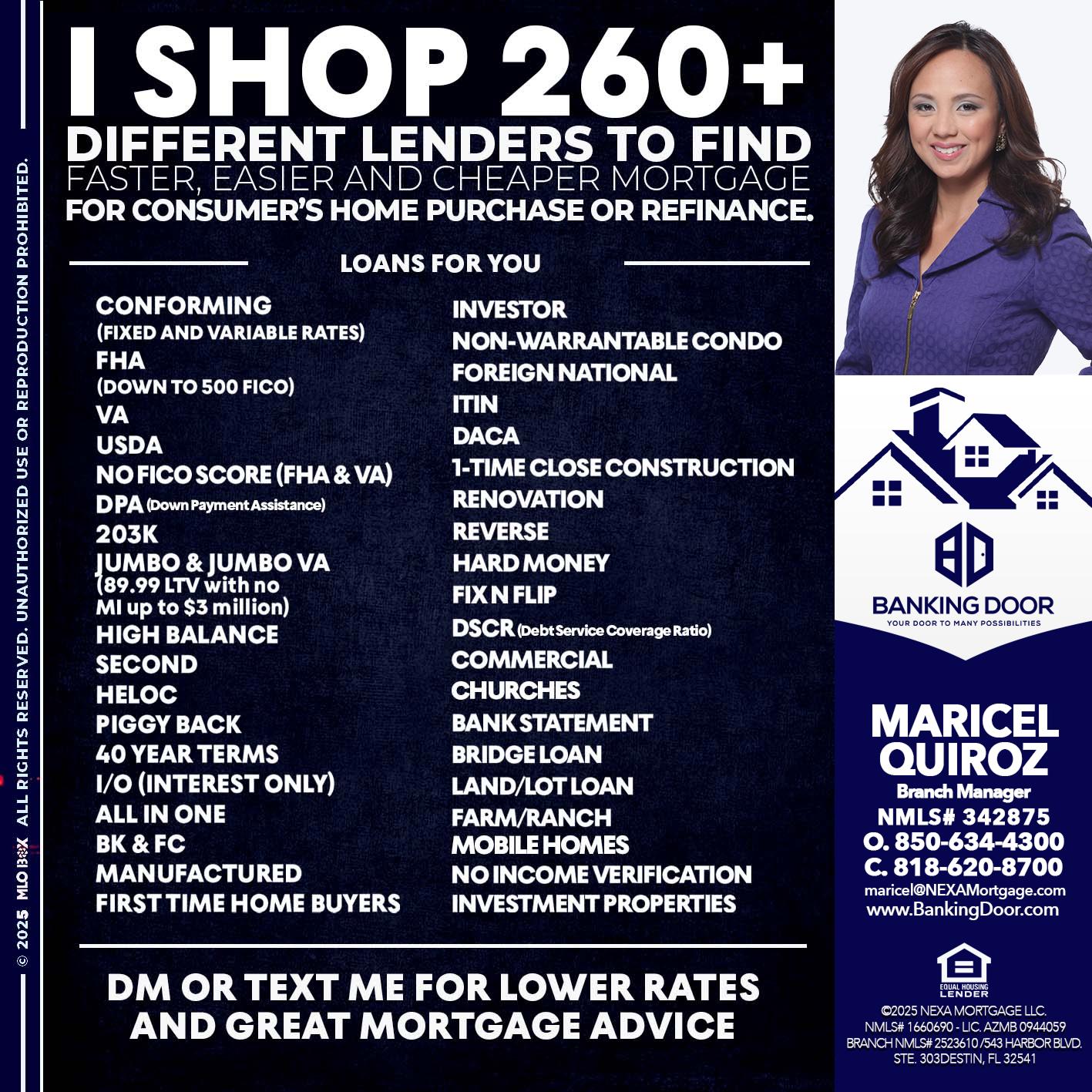 I SHOP +260 - Maricel Quiroz -Branch Manager