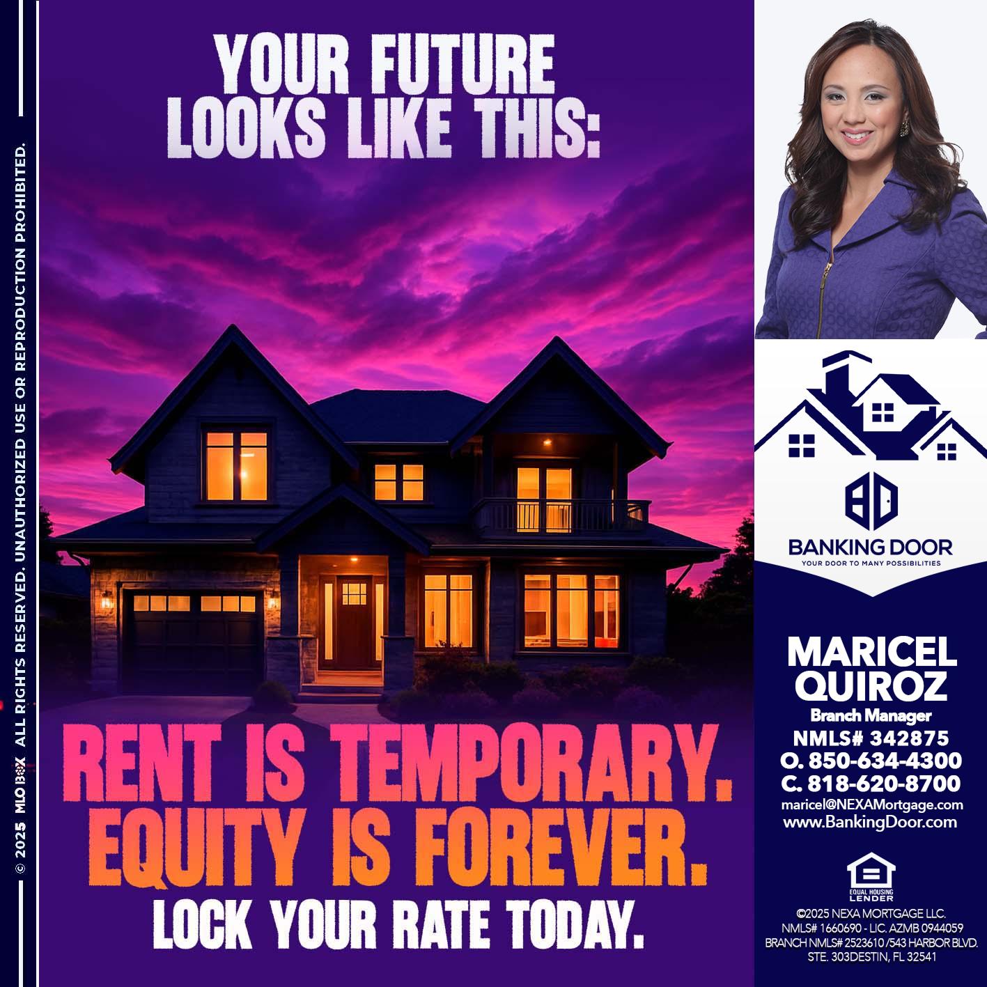 YOUR FUTURE - Maricel Quiroz -Branch Manager