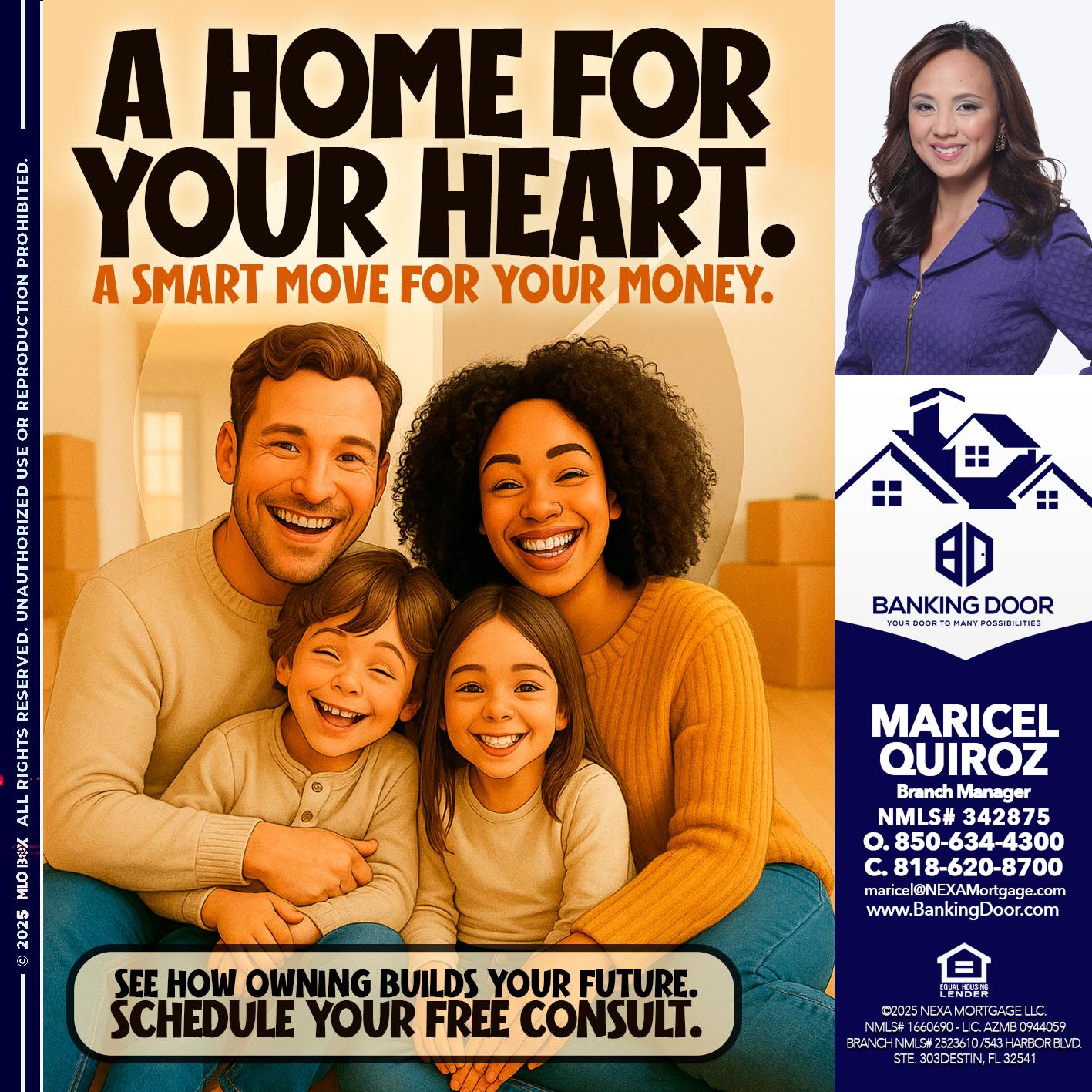 A HOME FOR - Maricel Quiroz -Branch Manager