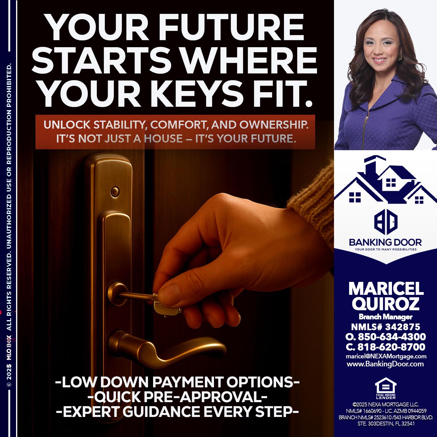 YOUR FUTURE - Maricel Quiroz -Branch Manager