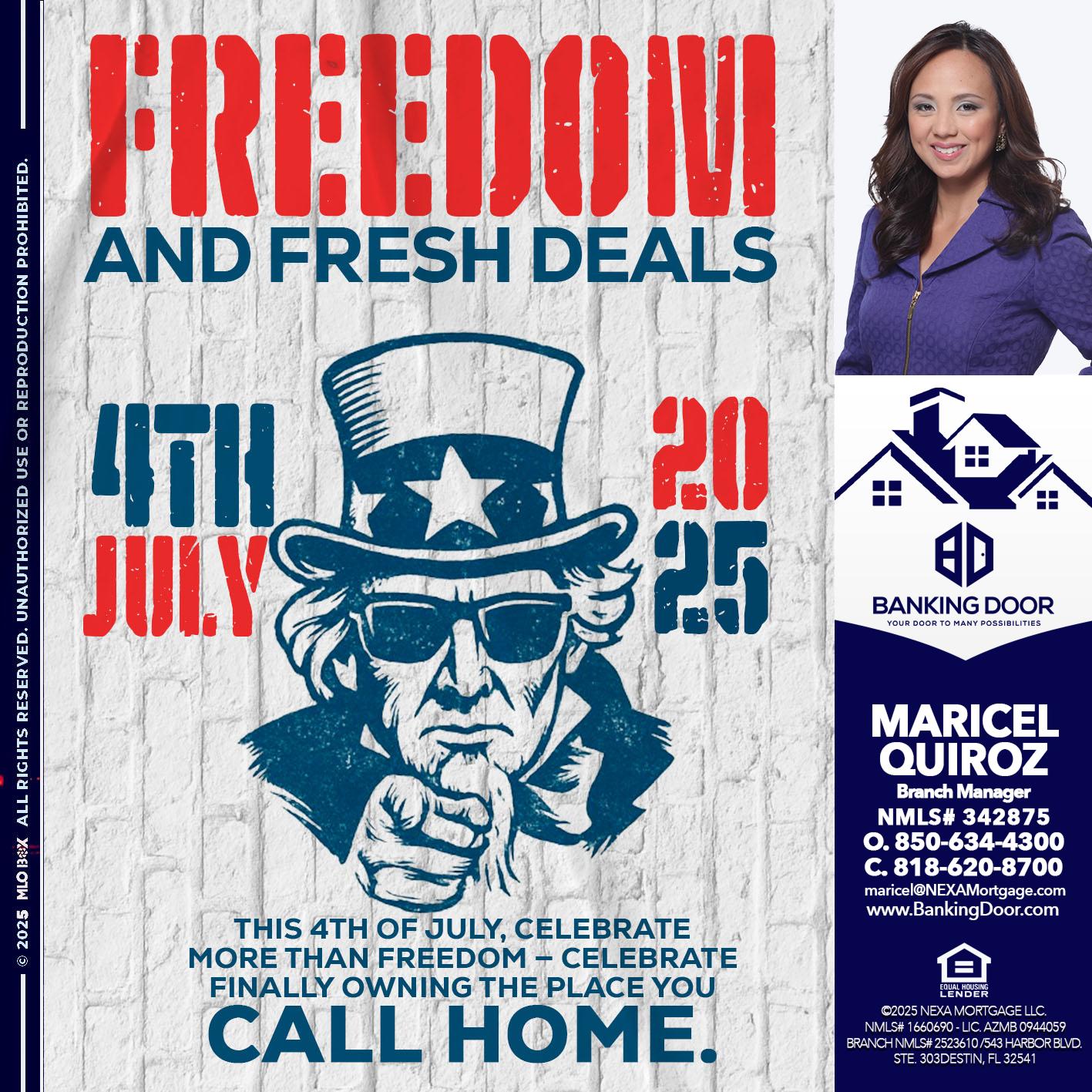 FREEDOM - Maricel Quiroz -Branch Manager