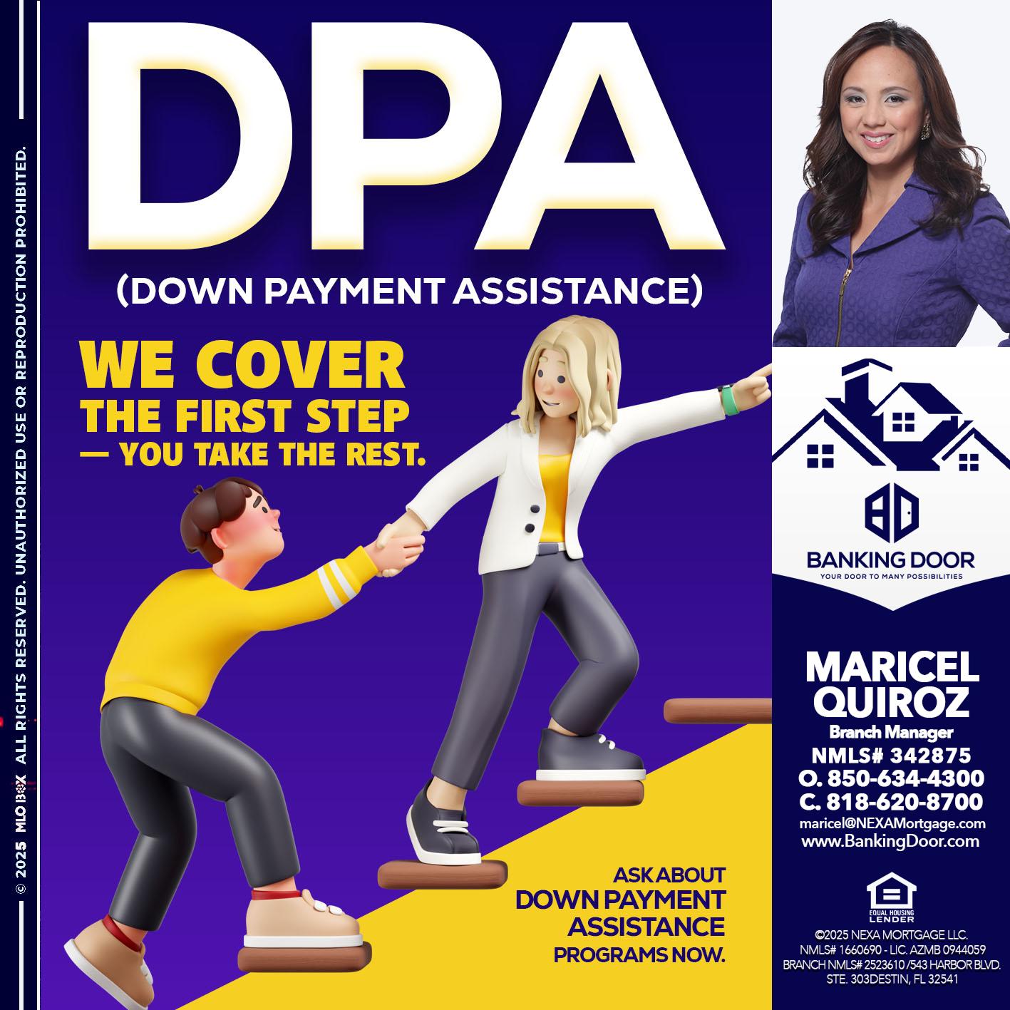 DPA LOANS - Maricel Quiroz -Branch Manager