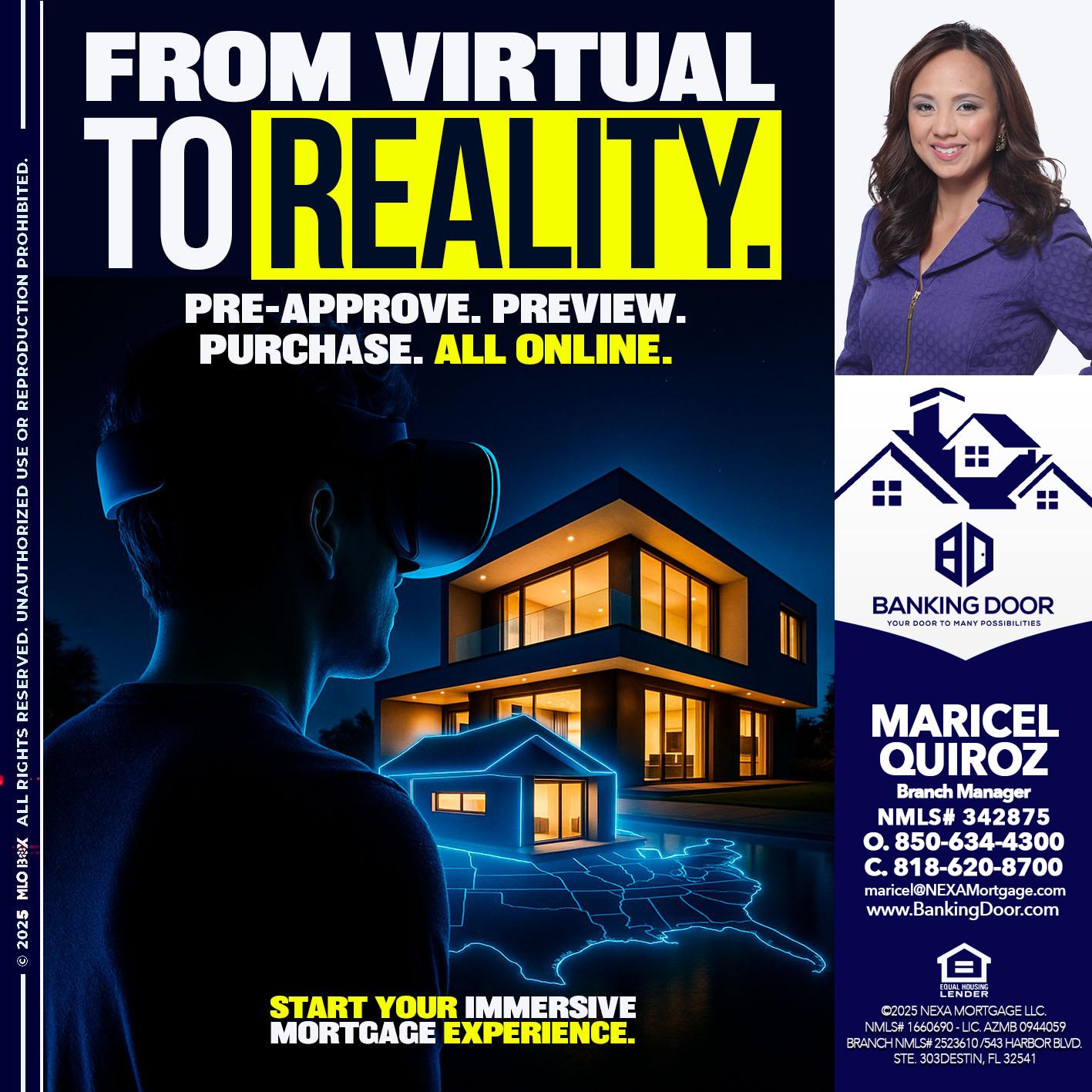 FROM VIRTUAL - Maricel Quiroz -Branch Manager