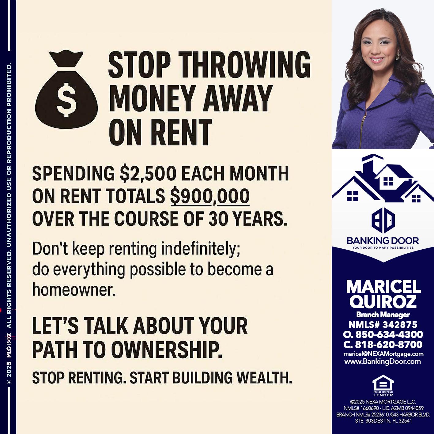 STOP THROWING - Maricel Quiroz -Branch Manager
