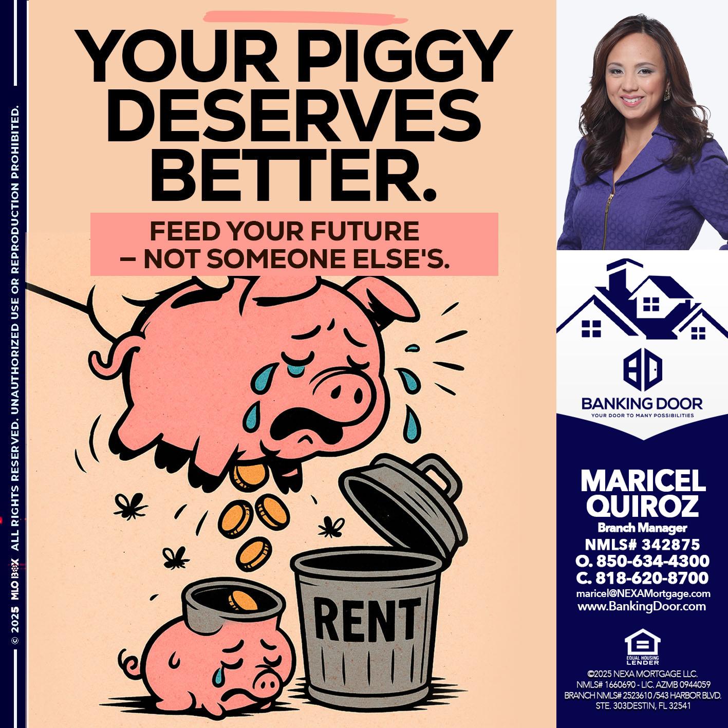 YOUR PIGGY - Maricel Quiroz -Branch Manager