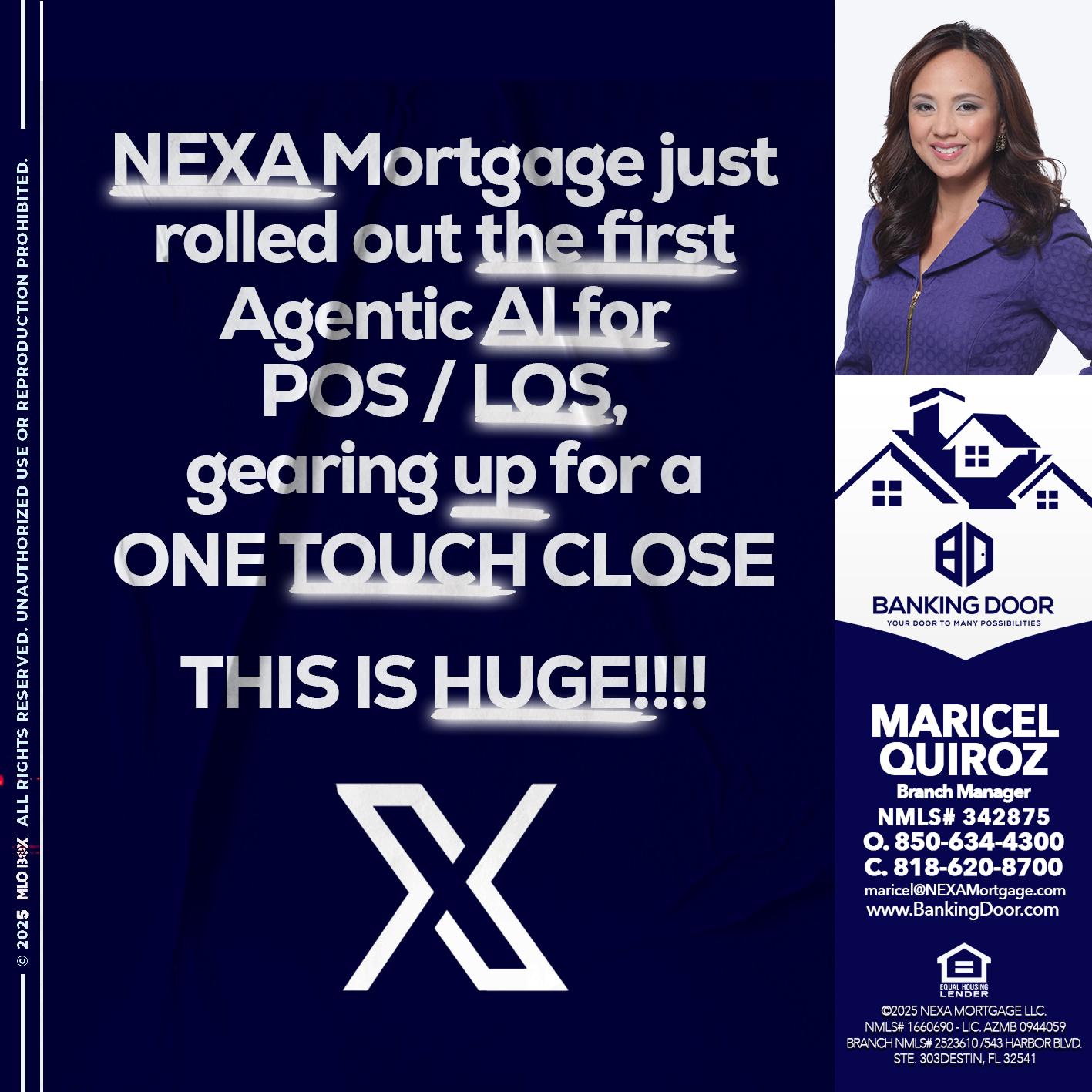 NEXA MORTGAGE - Maricel Quiroz -Branch Manager