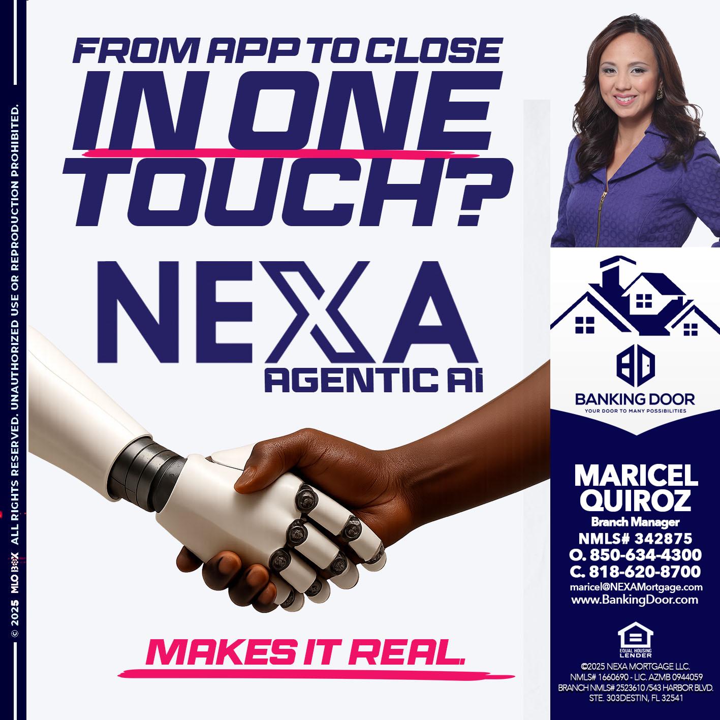 IN ONE TOUCH - Maricel Quiroz -Branch Manager