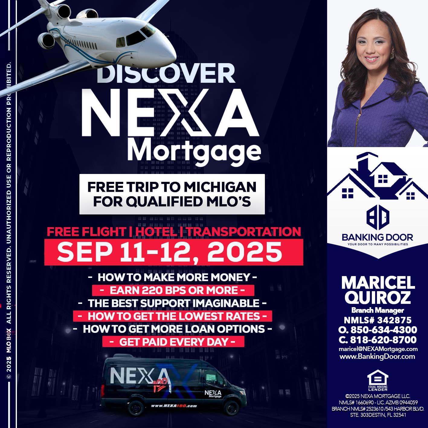 DISCOVER NEXA MORTGAGE - Maricel Quiroz -Branch Manager