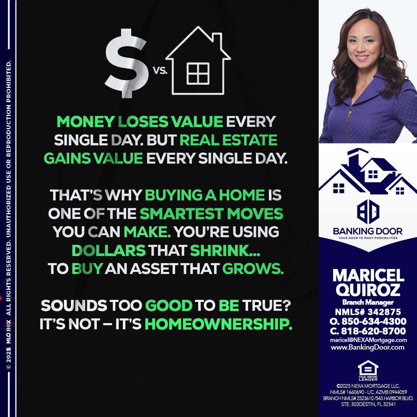 MONEY LOSES VALUE - Maricel Quiroz -Branch Manager