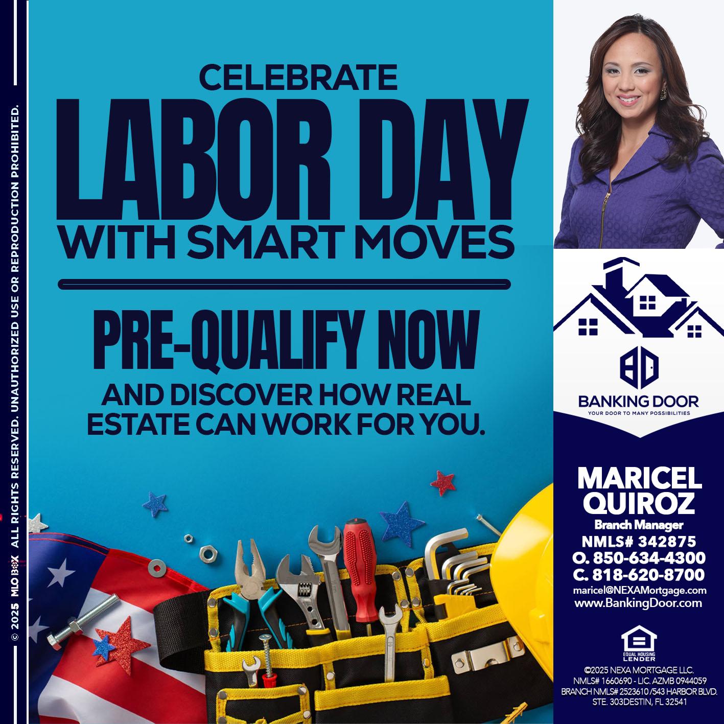 CELEBRATE LABOR DAY - Maricel Quiroz -Branch Manager