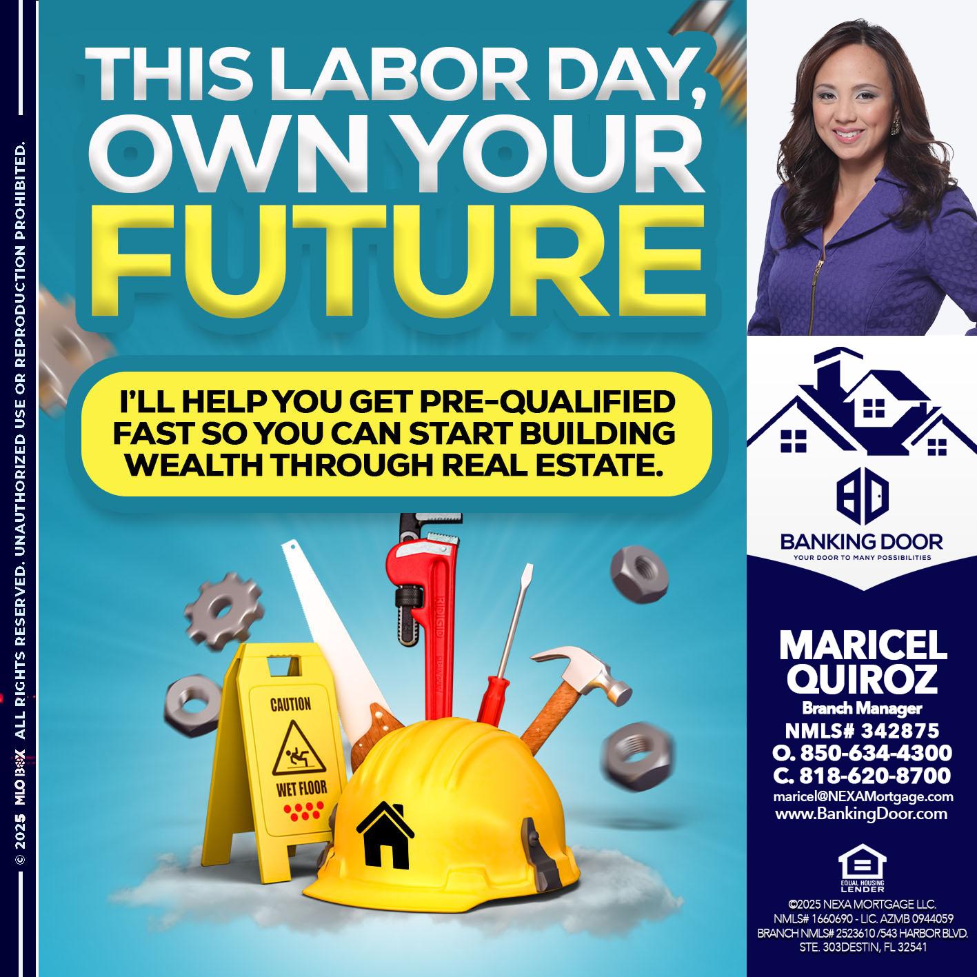 LABOR DAY - Maricel Quiroz -Branch Manager