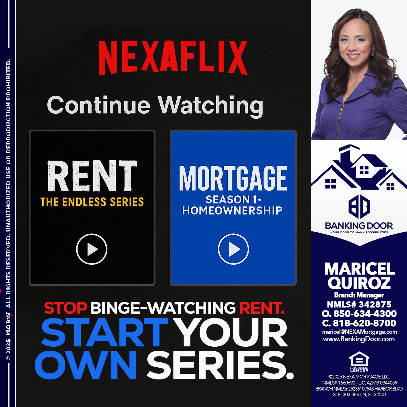 NEXAFLIX - Maricel Quiroz -Branch Manager