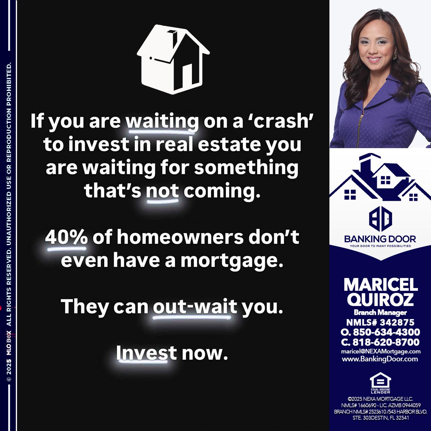 IF YOU ARE WAITING - Maricel Quiroz -Branch Manager