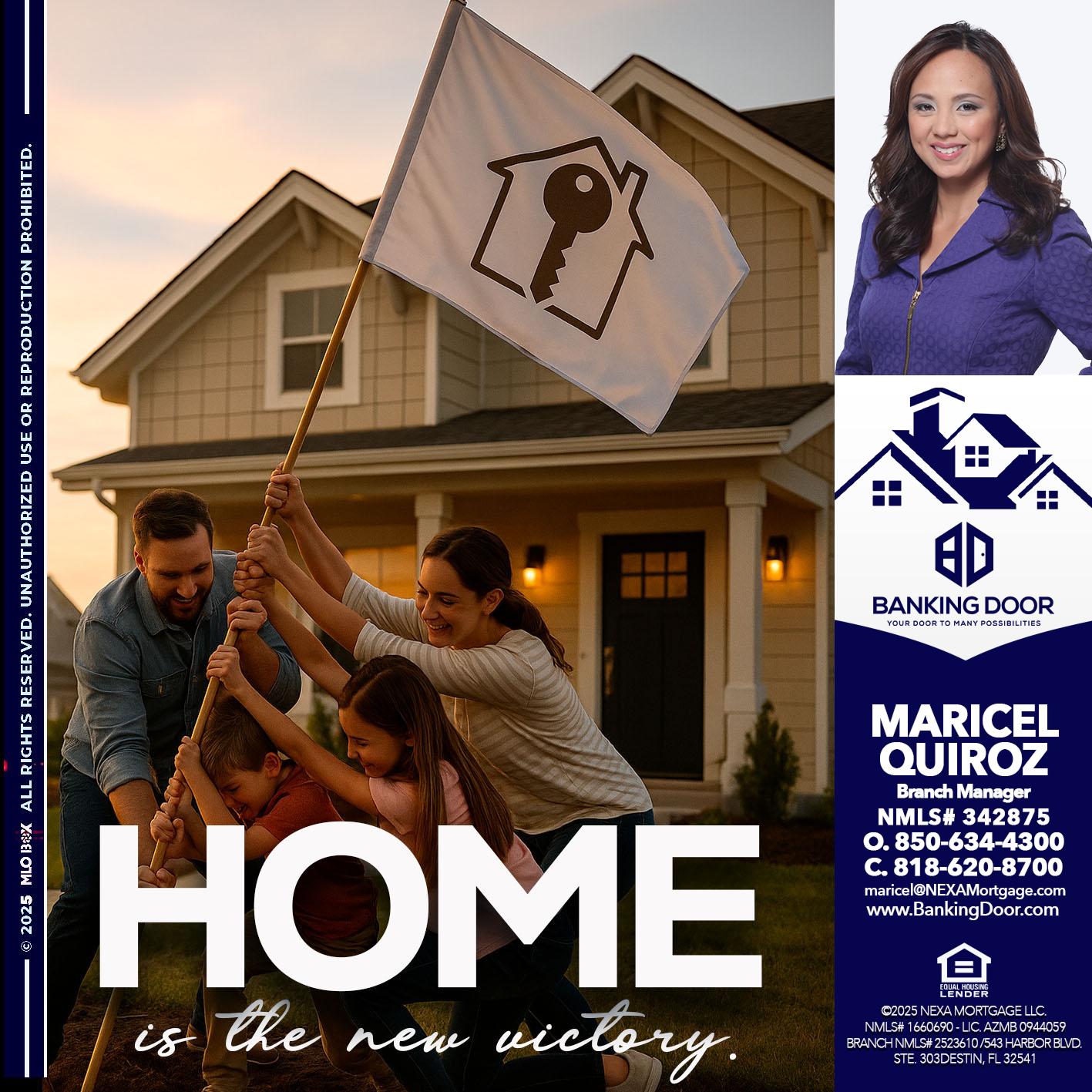 HOME IS - Maricel Quiroz -Branch Manager