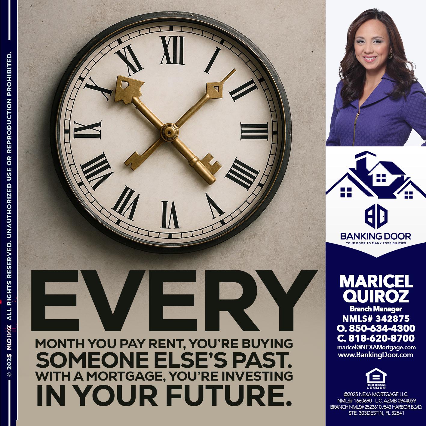 EVERY MONTH - Maricel Quiroz -Branch Manager