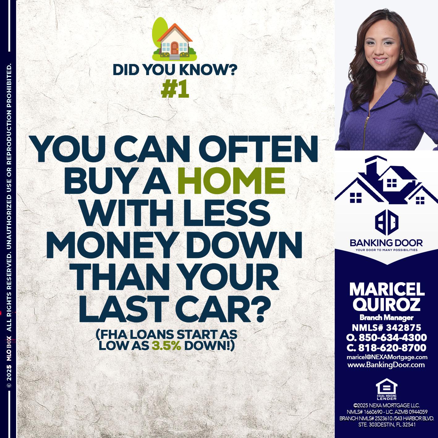 DID YOU KNOW #1 - Maricel Quiroz -Branch Manager