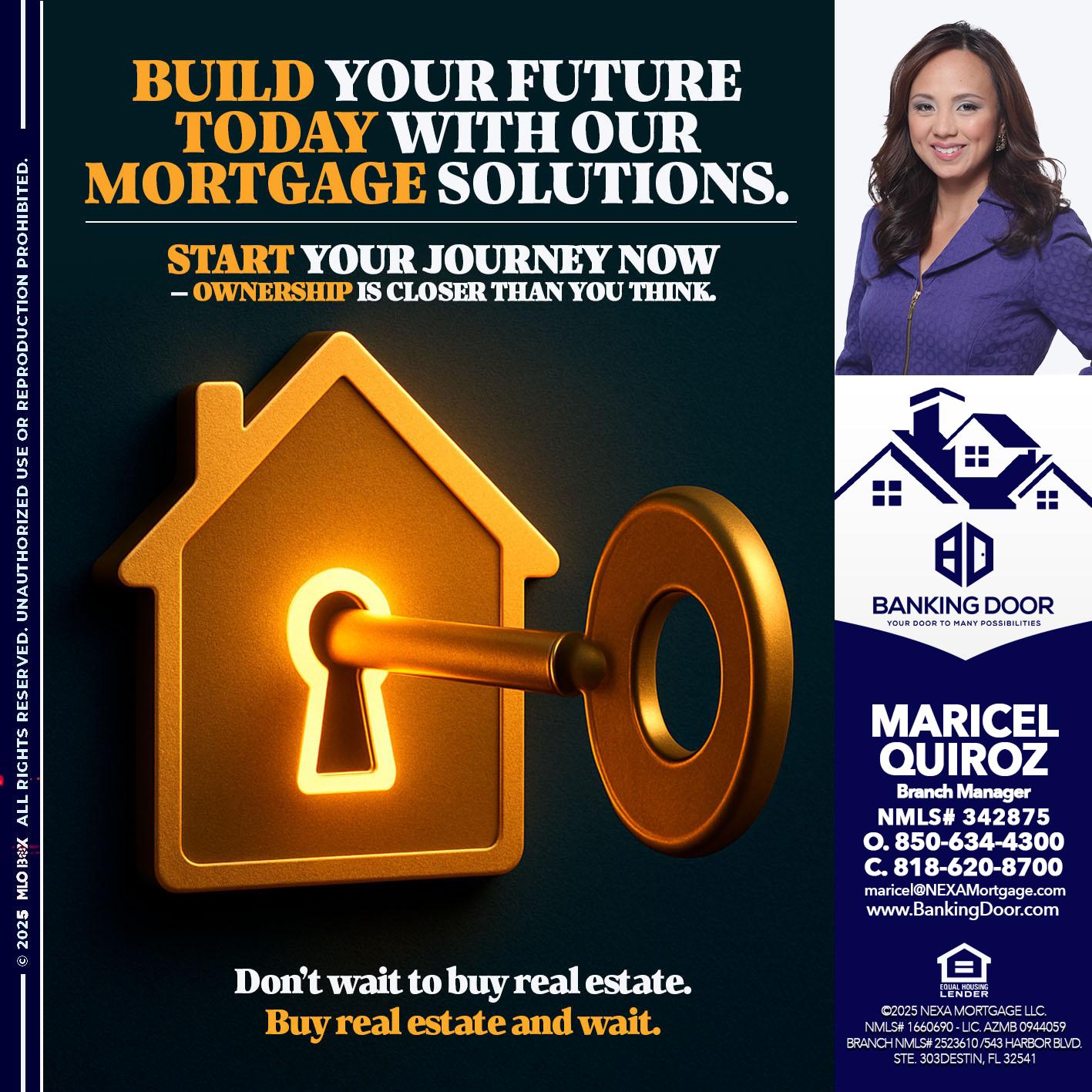 BUILD YOUR FUTURE - Maricel Quiroz -Branch Manager