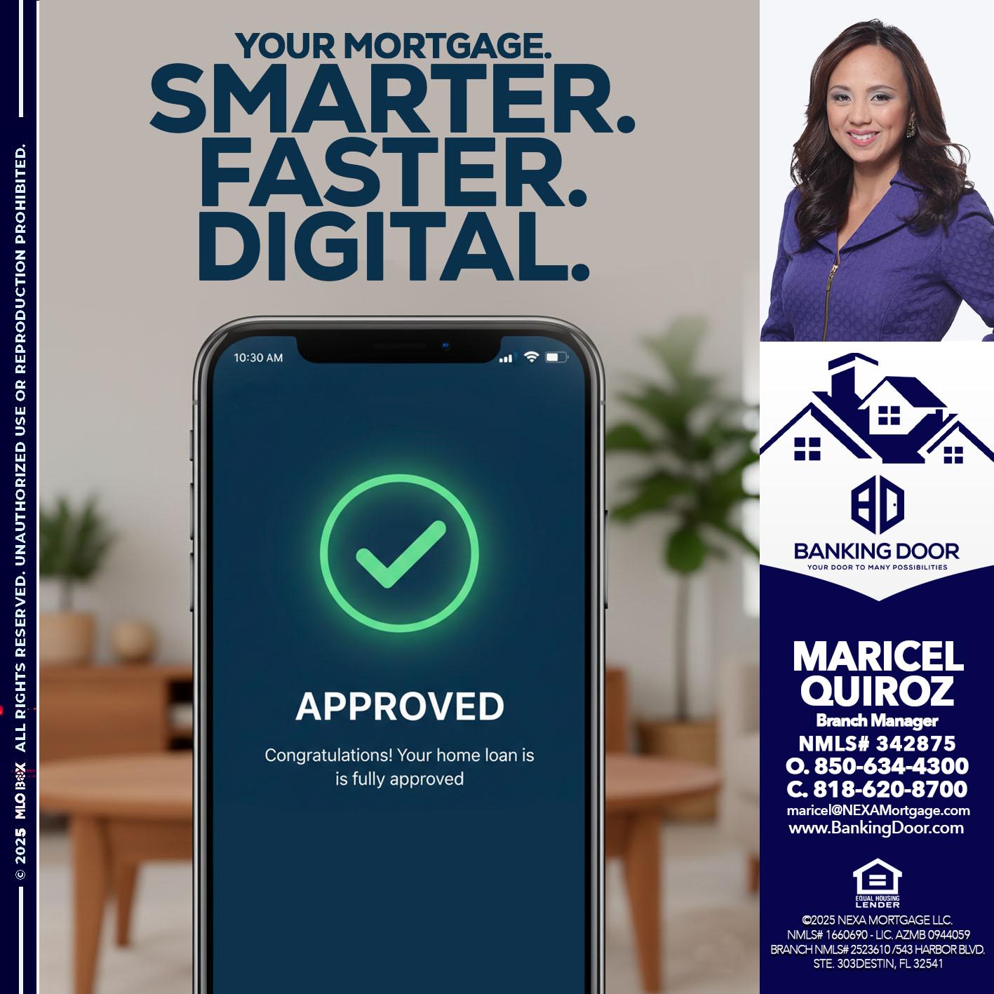 smarter faster digital - Maricel Quiroz -Branch Manager