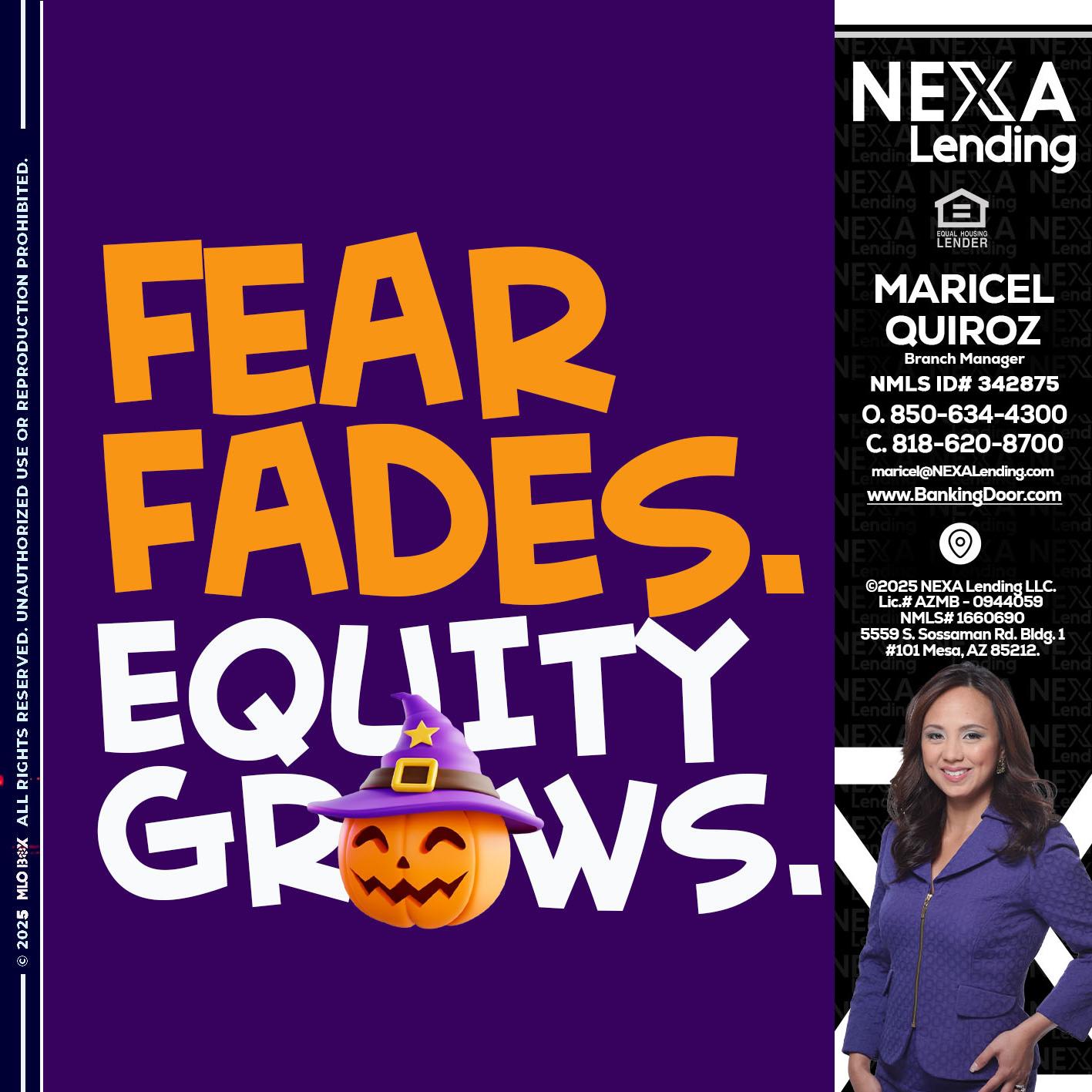 FEAR FADES - Maricel Quiroz -Branch Manager