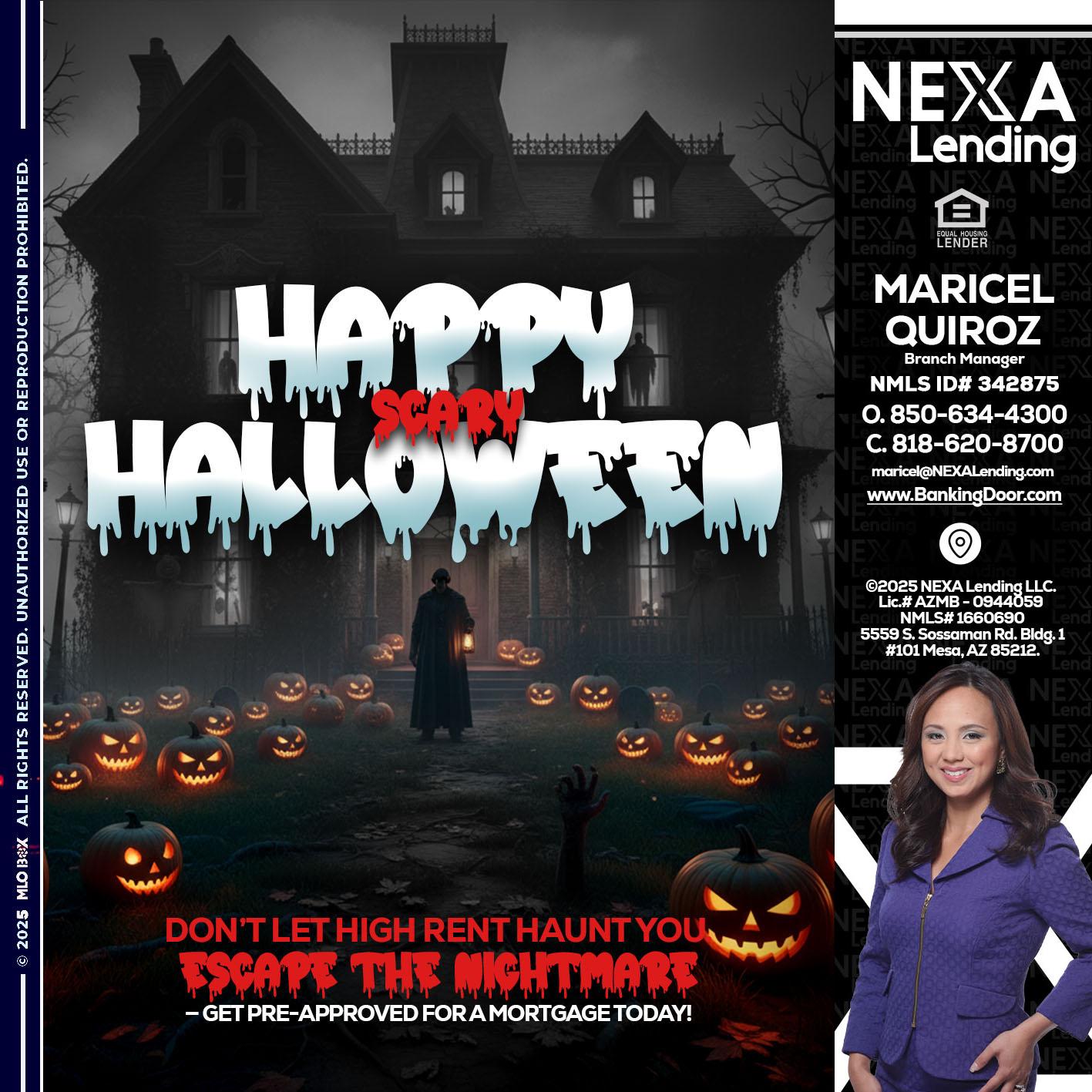 HAPPY HALLOWEEN - Maricel Quiroz -Branch Manager