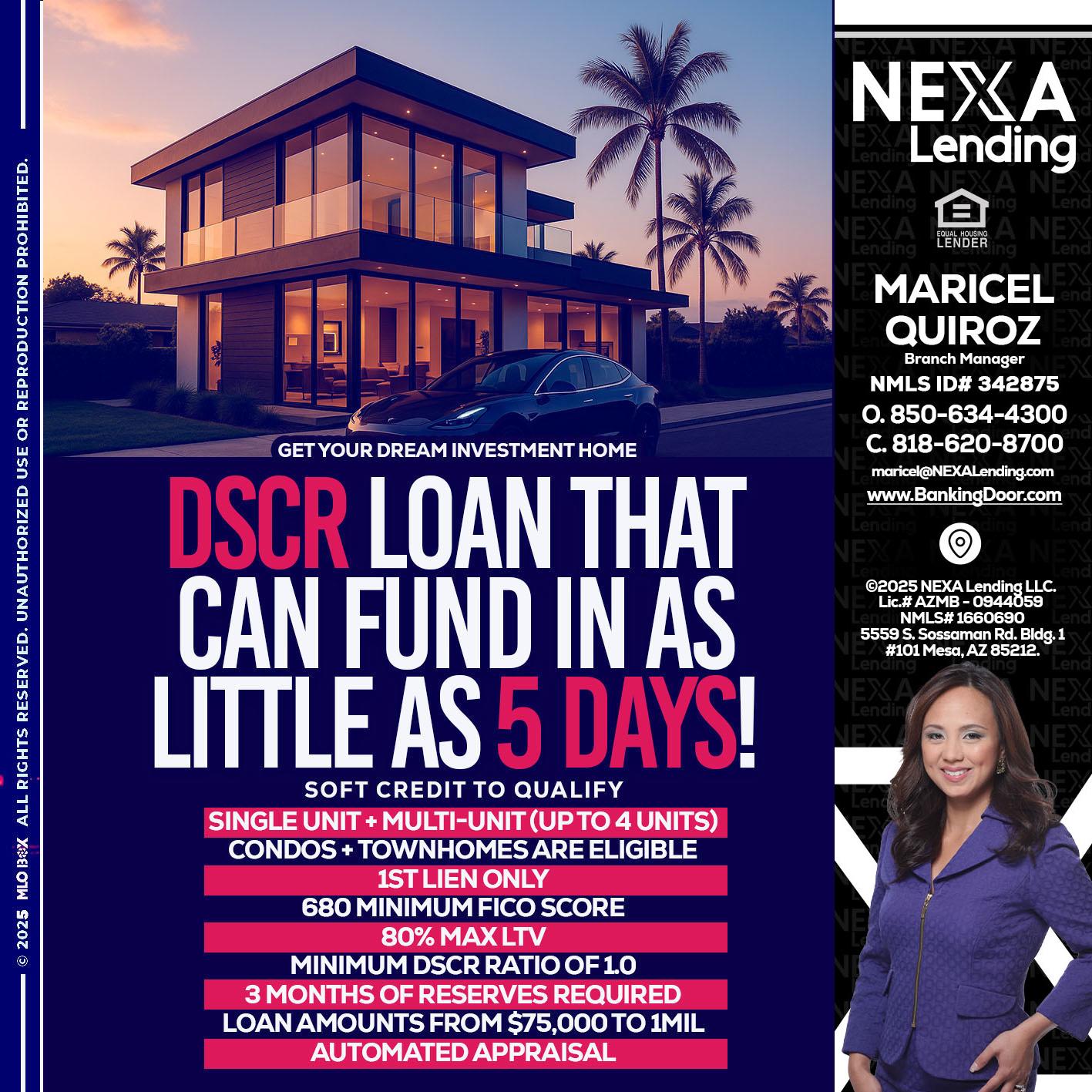 DSCR - Maricel Quiroz -Branch Manager