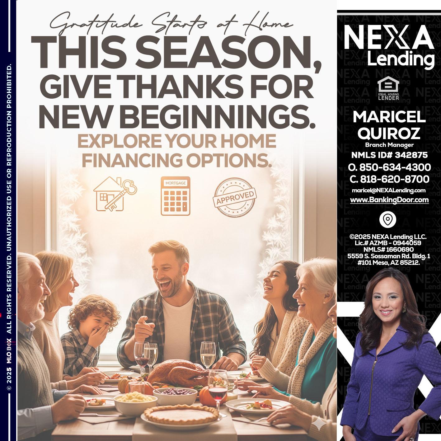 THIS SEASON - Maricel Quiroz -Branch Manager