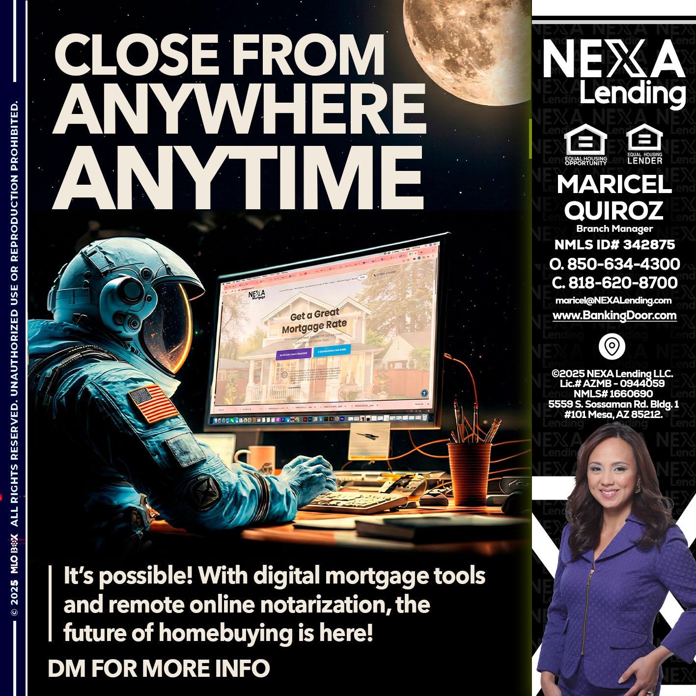 close from - Maricel Quiroz -Branch Manager