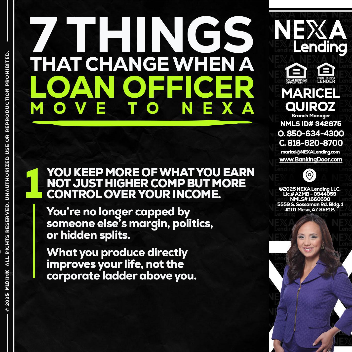 7 THINGS (1) - Maricel Quiroz -Branch Manager