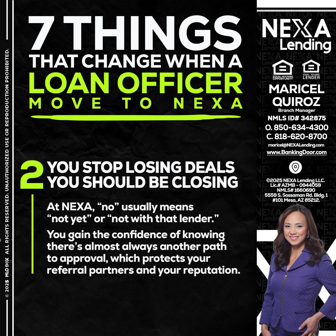 7 THINGS (2) - Maricel Quiroz -Branch Manager