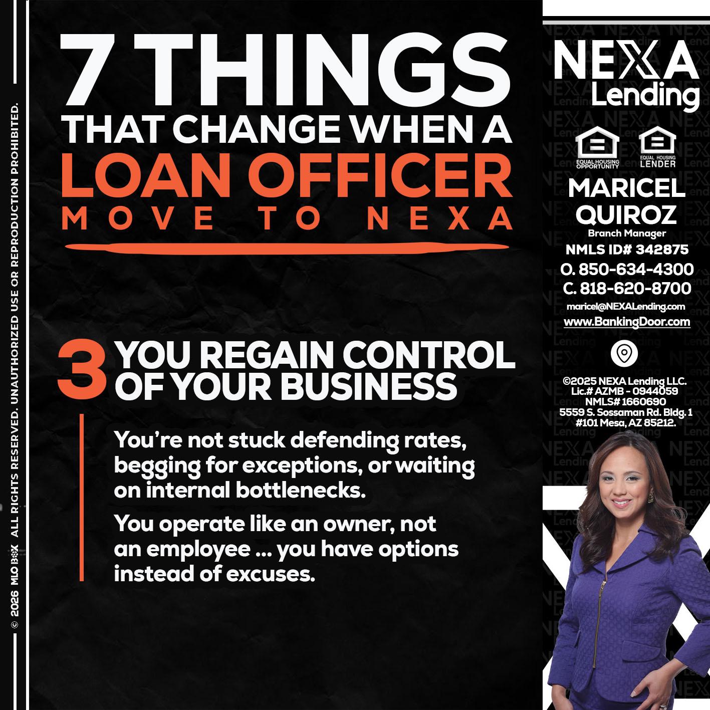 7 things (3) - Maricel Quiroz -Branch Manager