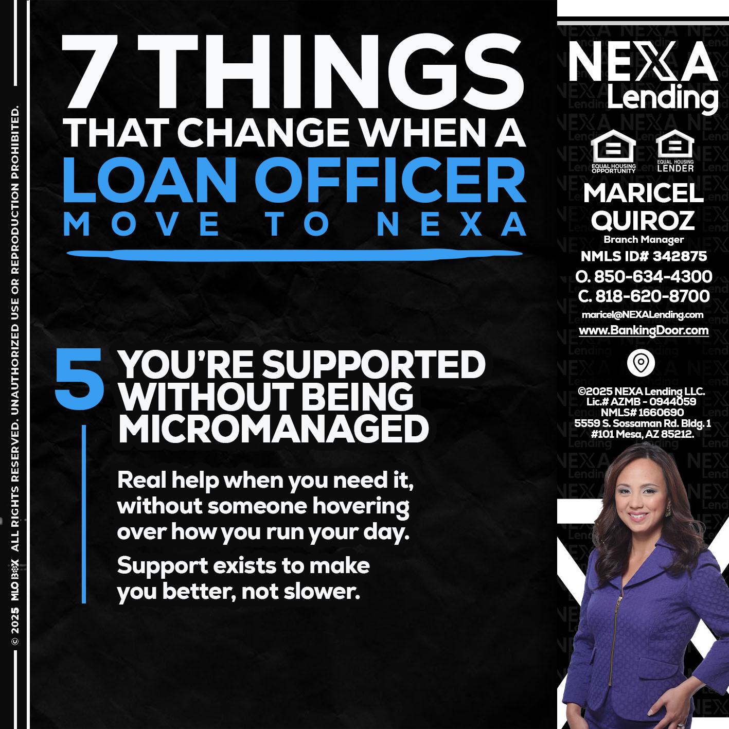 7 THINGS (5) - Maricel Quiroz -Branch Manager