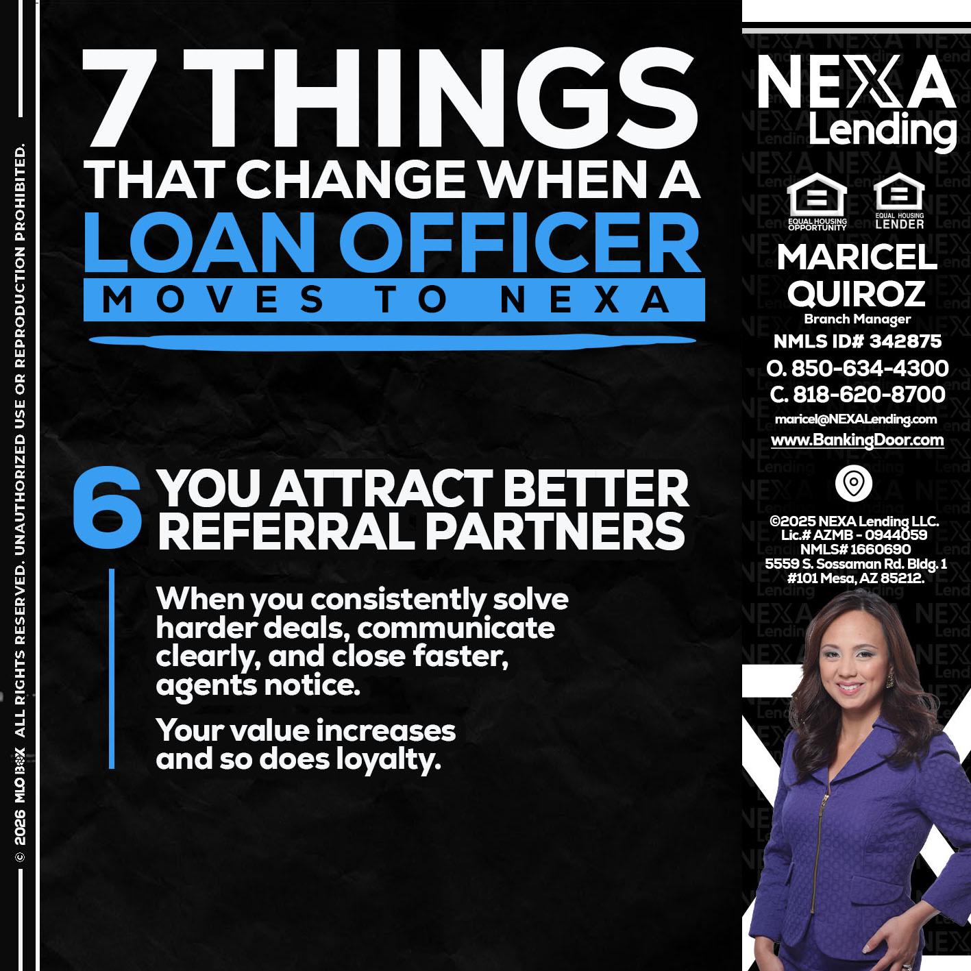 7 THINGS (6) - Maricel Quiroz -Branch Manager