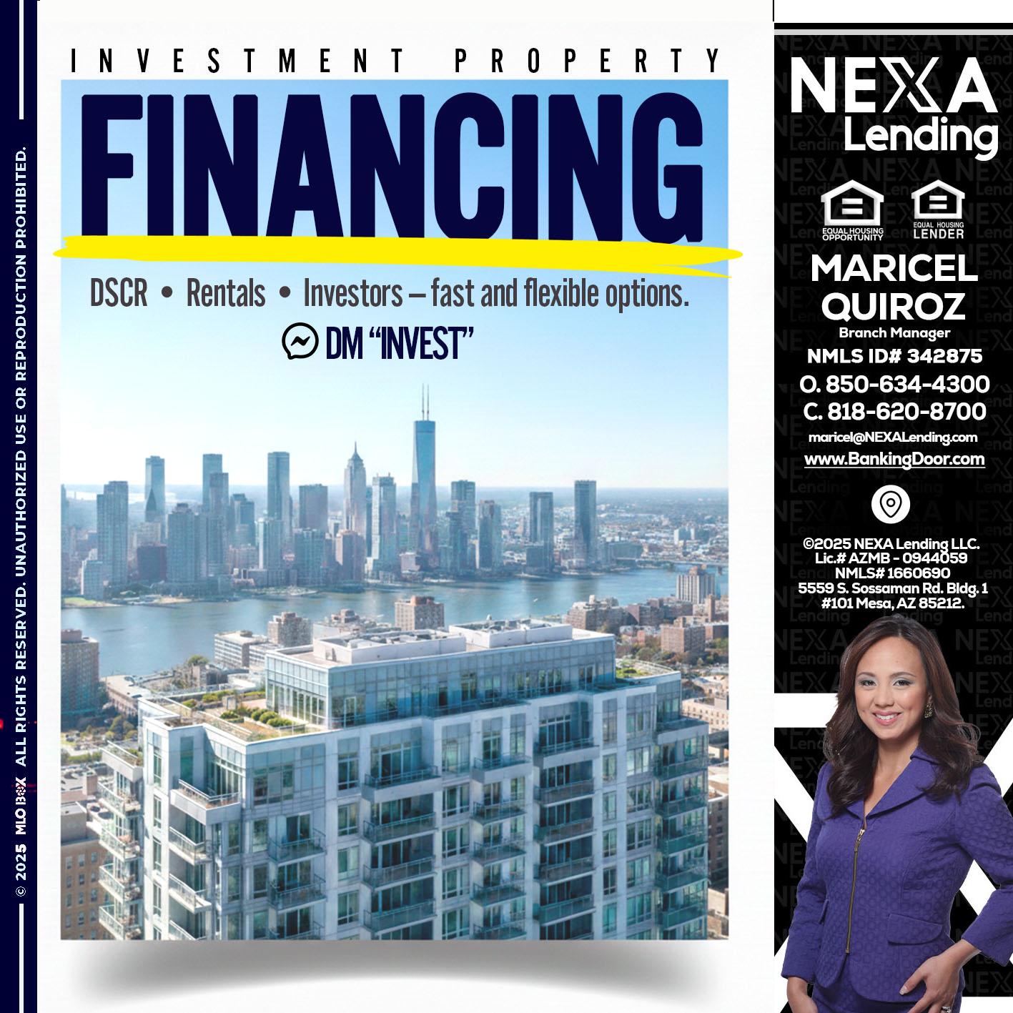 FINANCING - Maricel Quiroz -Branch Manager