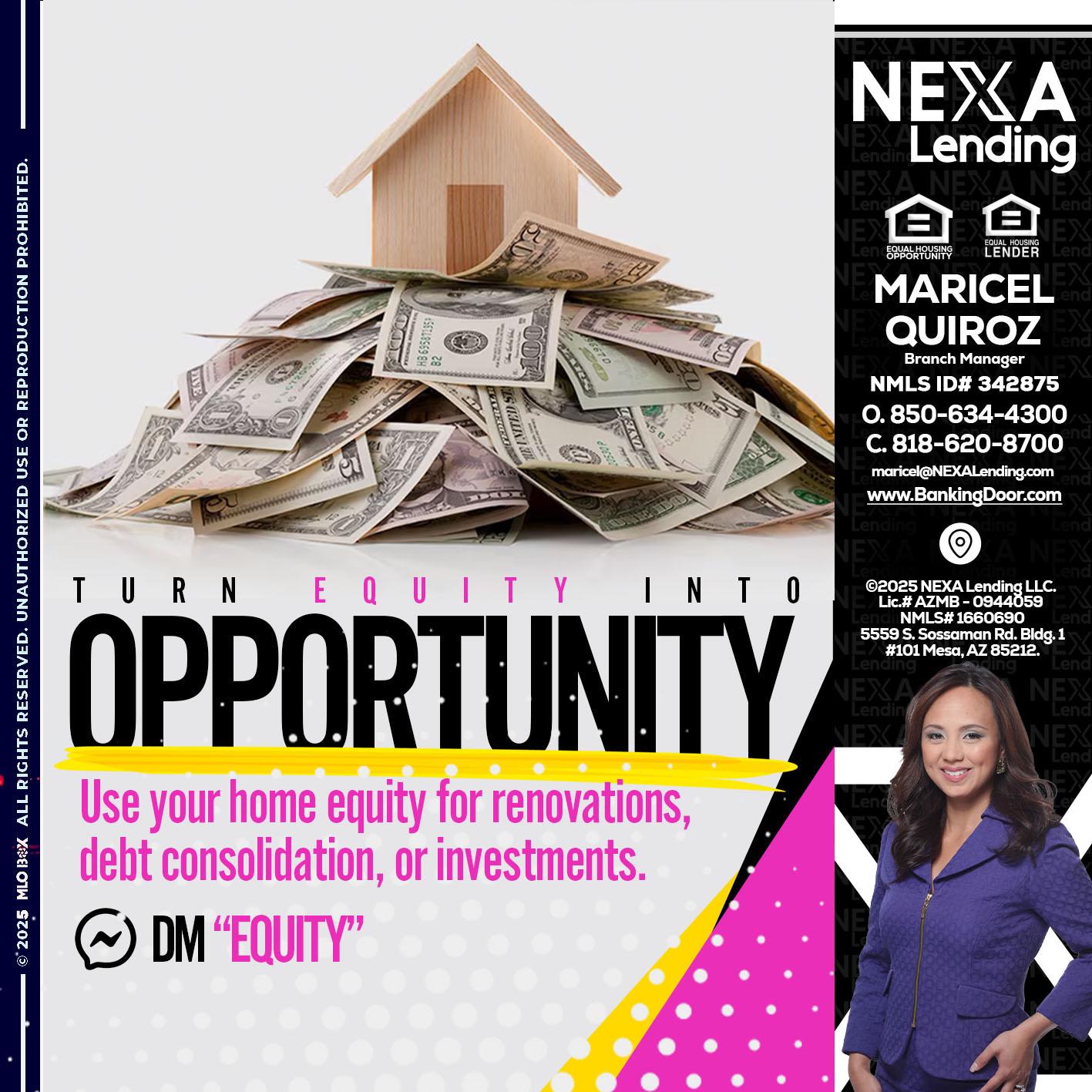 opportunity - Maricel Quiroz -Branch Manager