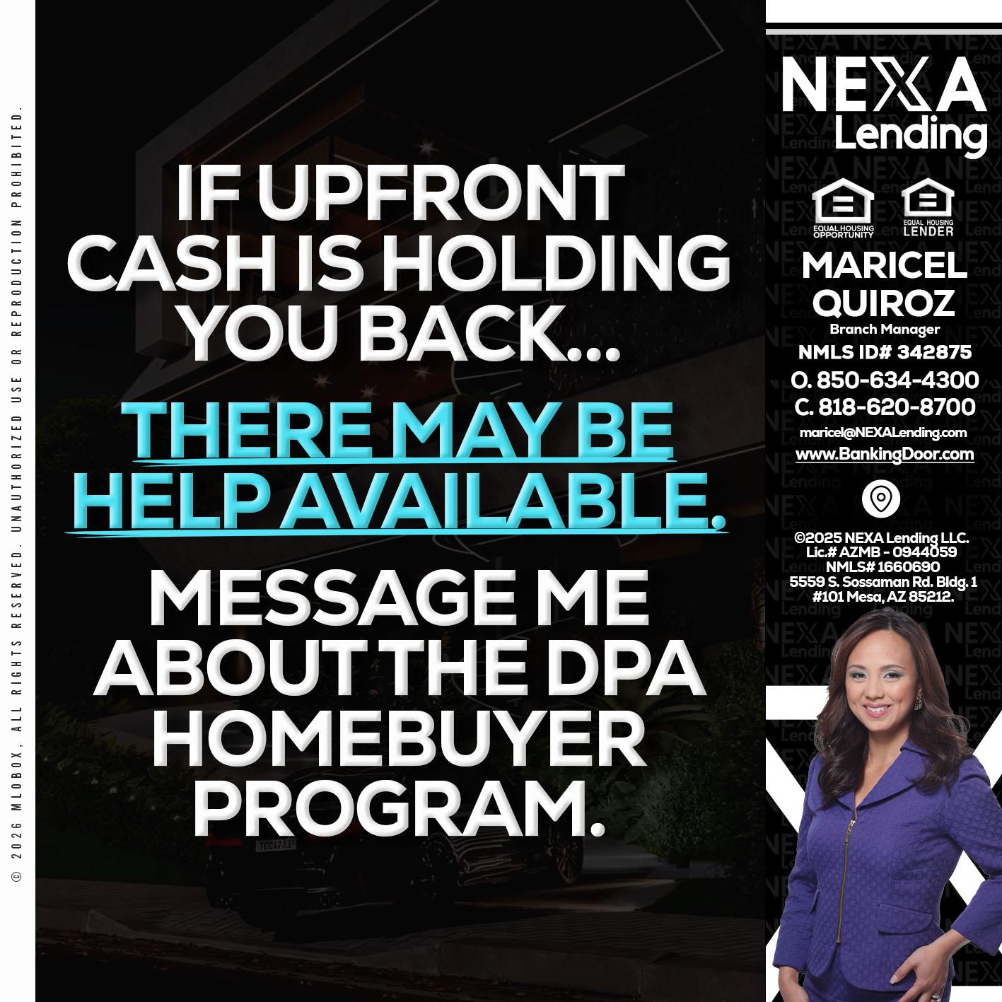 IF UPFRONT - Maricel Quiroz -Branch Manager