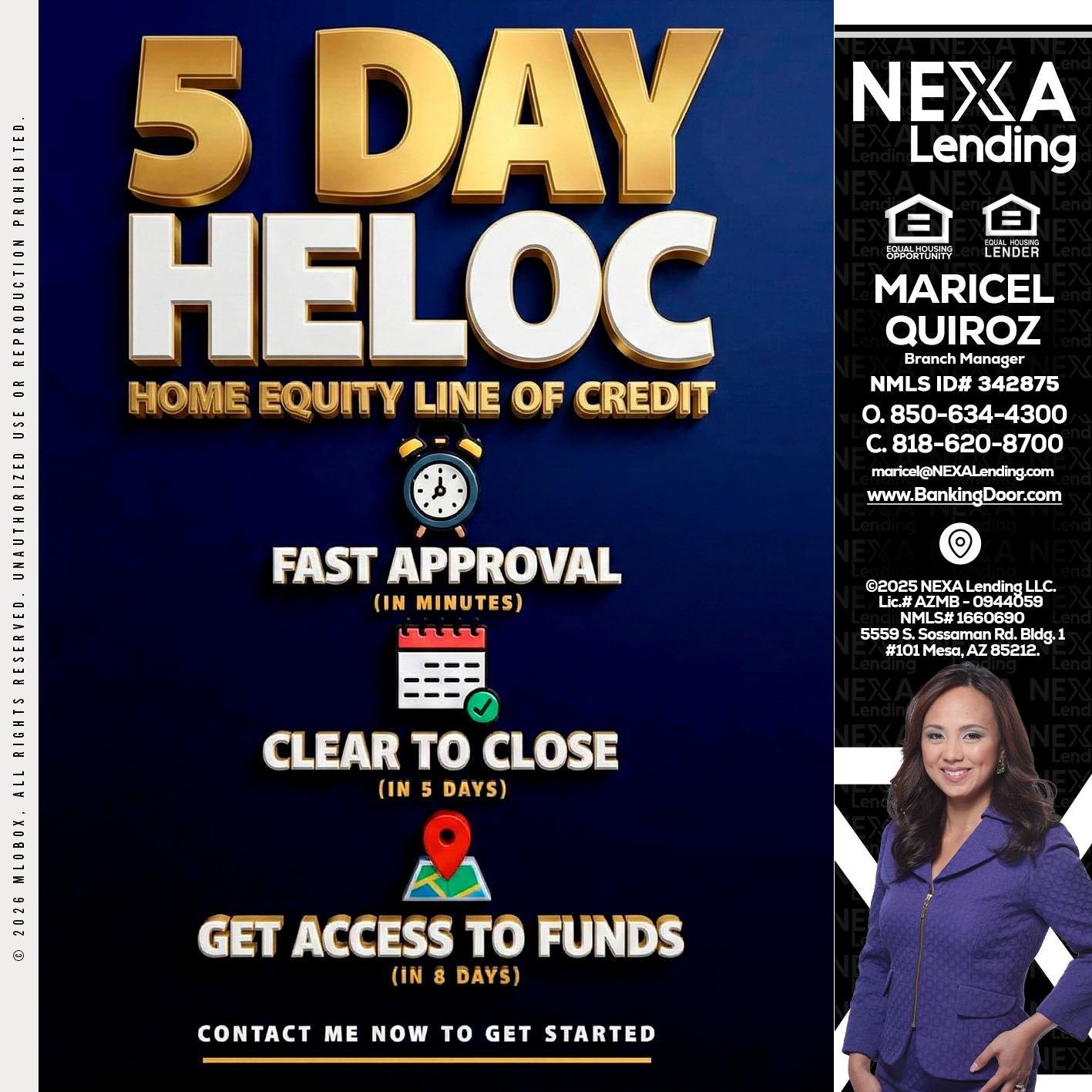 5 day hello - Maricel Quiroz -Branch Manager