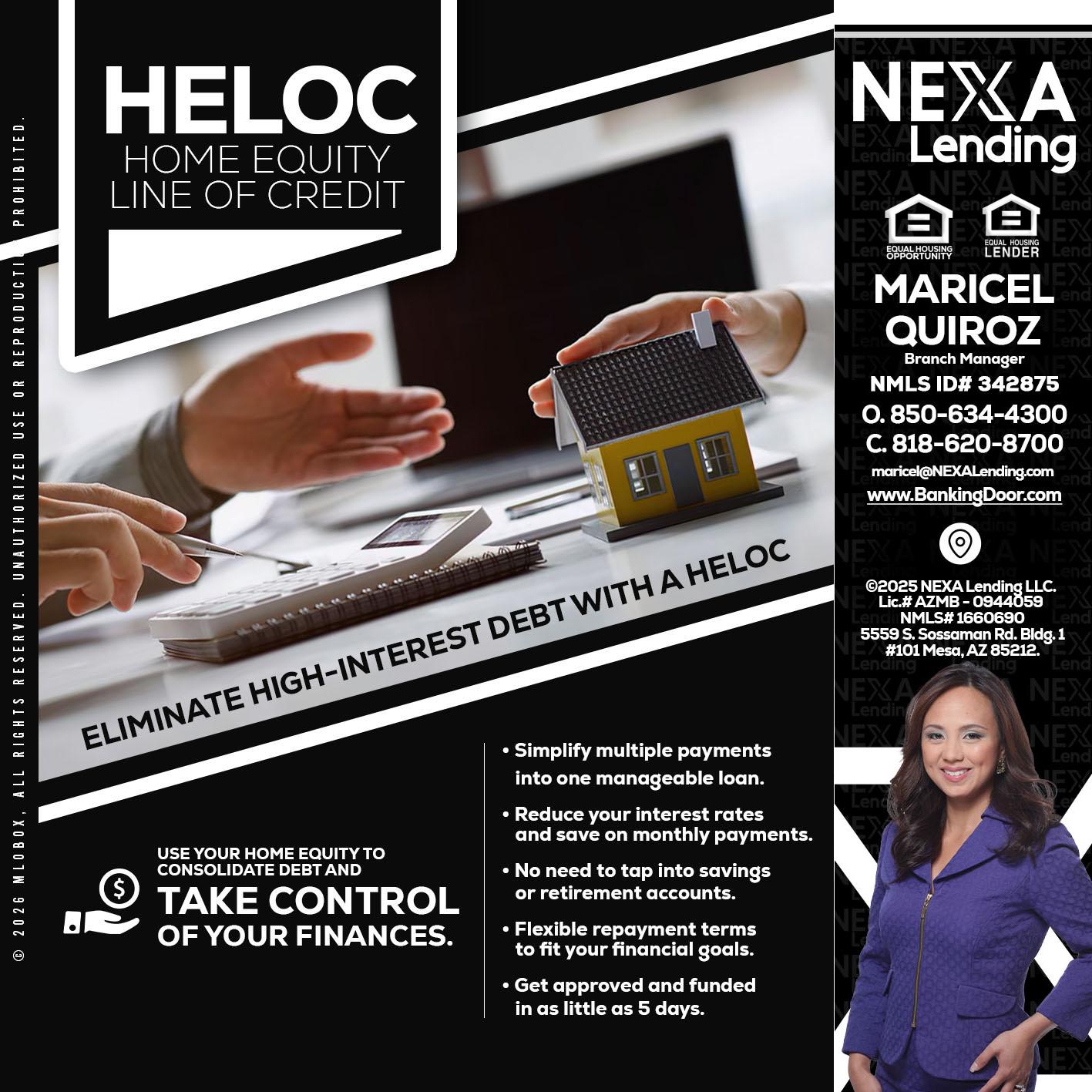 HELOC - Maricel Quiroz -Branch Manager