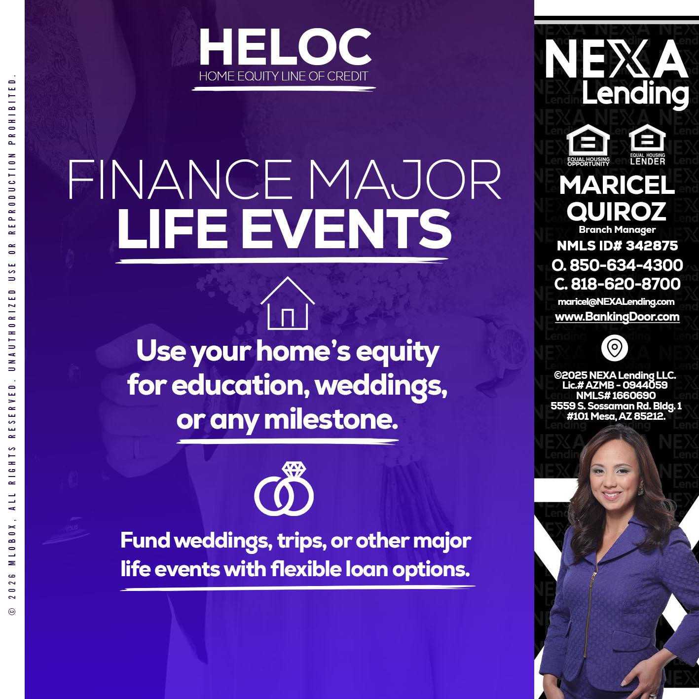HELOC - Maricel Quiroz -Branch Manager