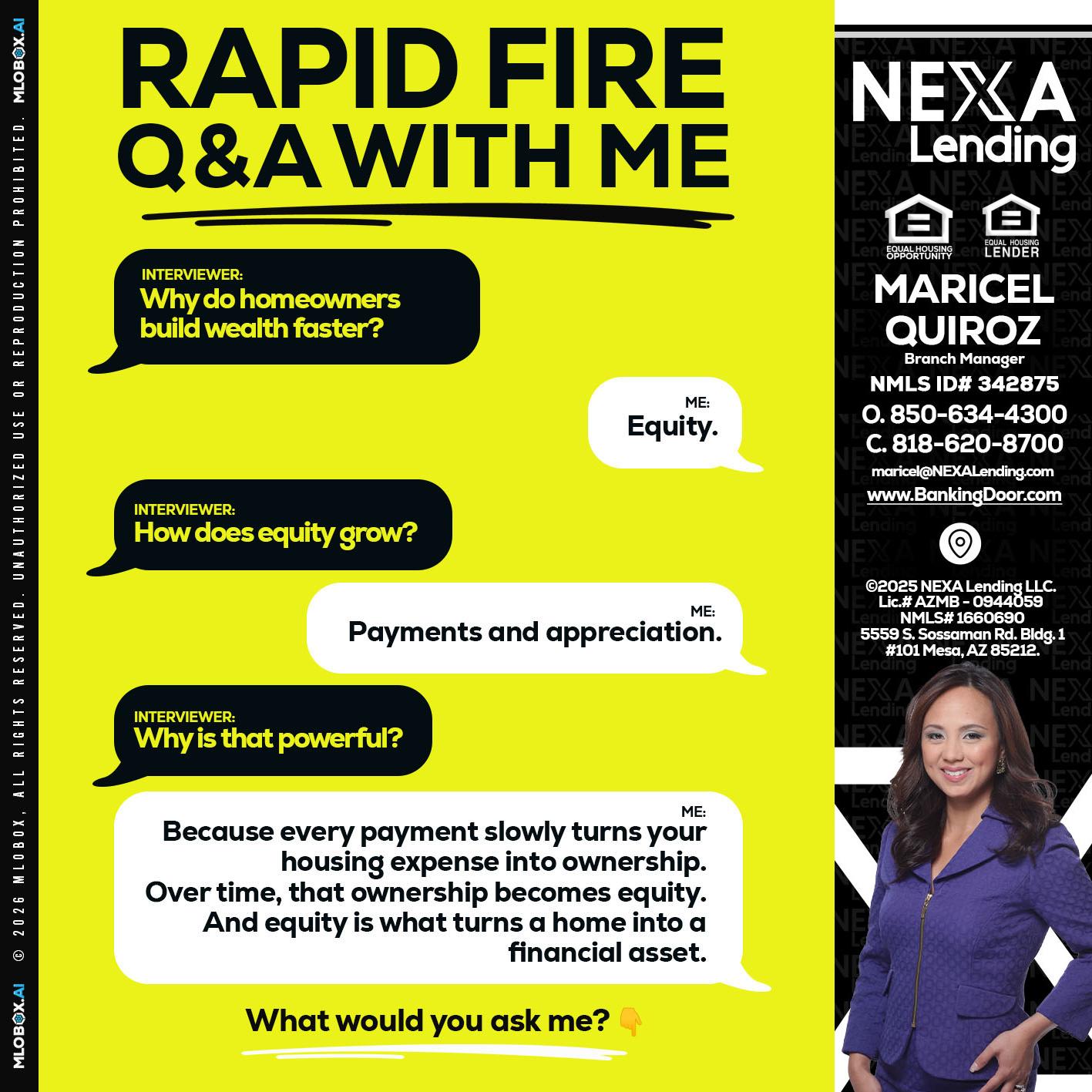 RAPID FIRE Q&A - Maricel Quiroz -Branch Manager