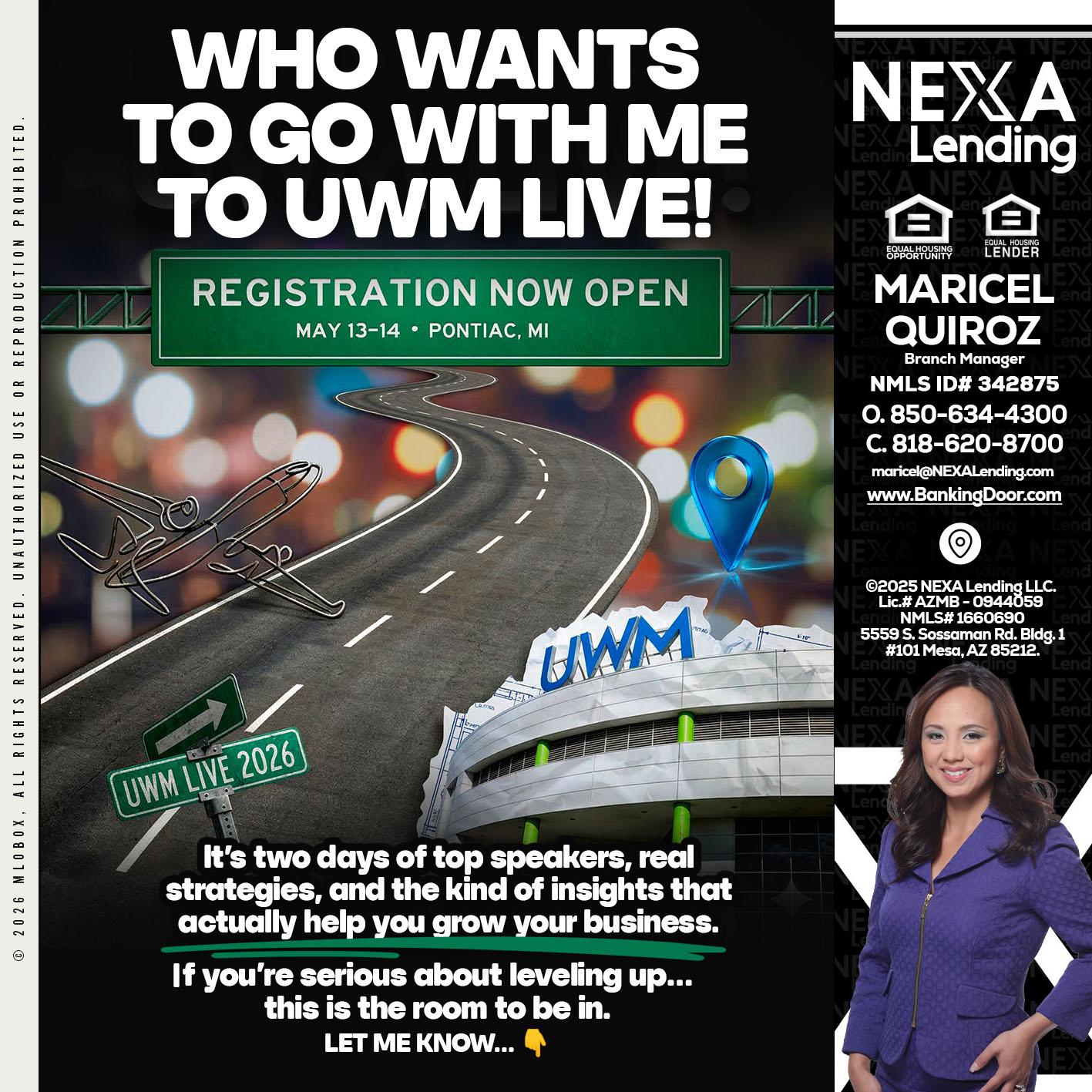 WHO WANTS - Maricel Quiroz -Branch Manager