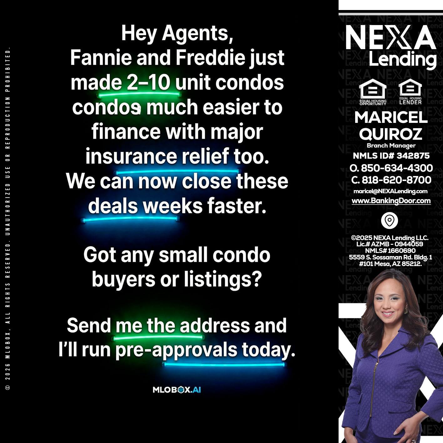 HEY AGENTS - Maricel Quiroz -Branch Manager