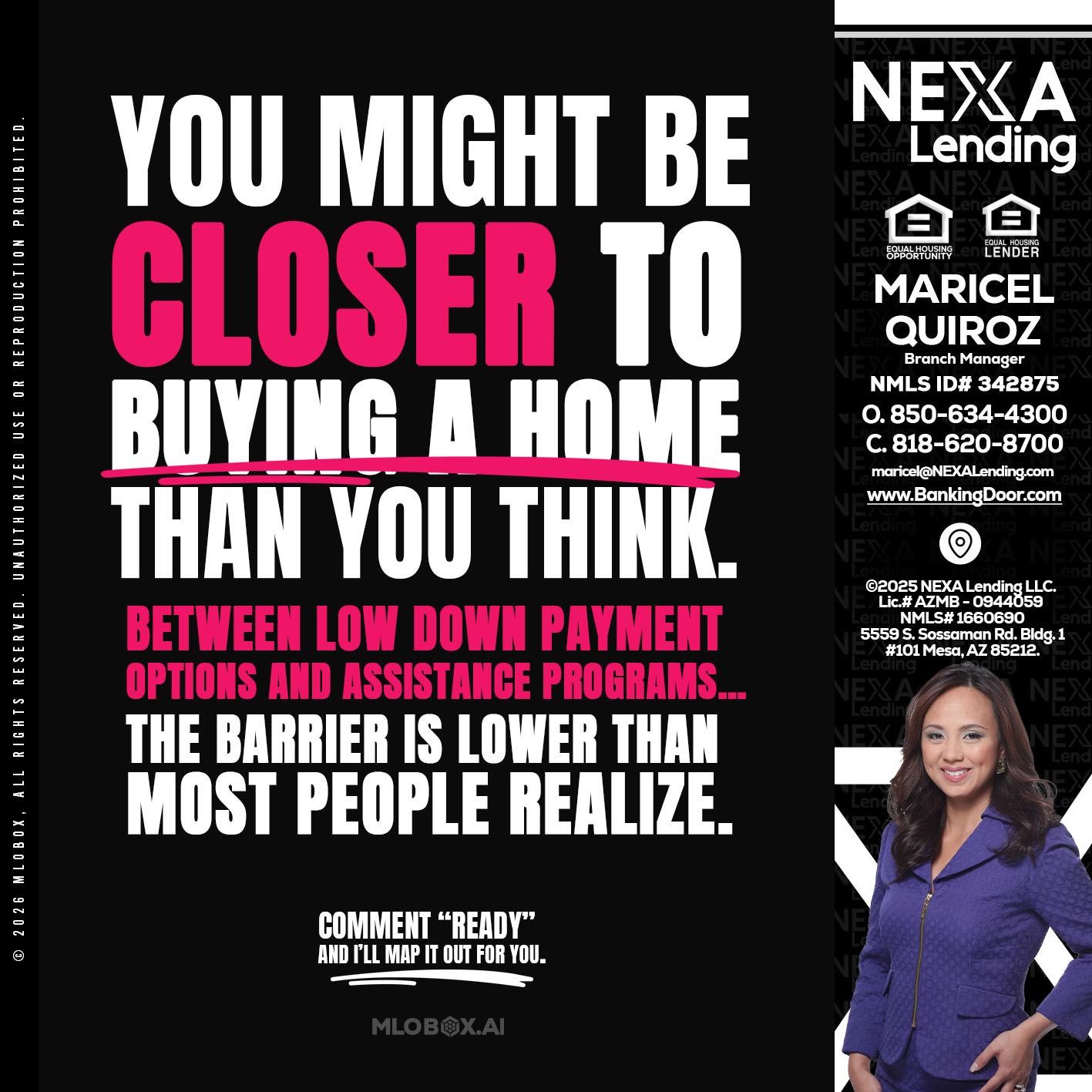 YOU MIGHT BE - Maricel Quiroz -Branch Manager