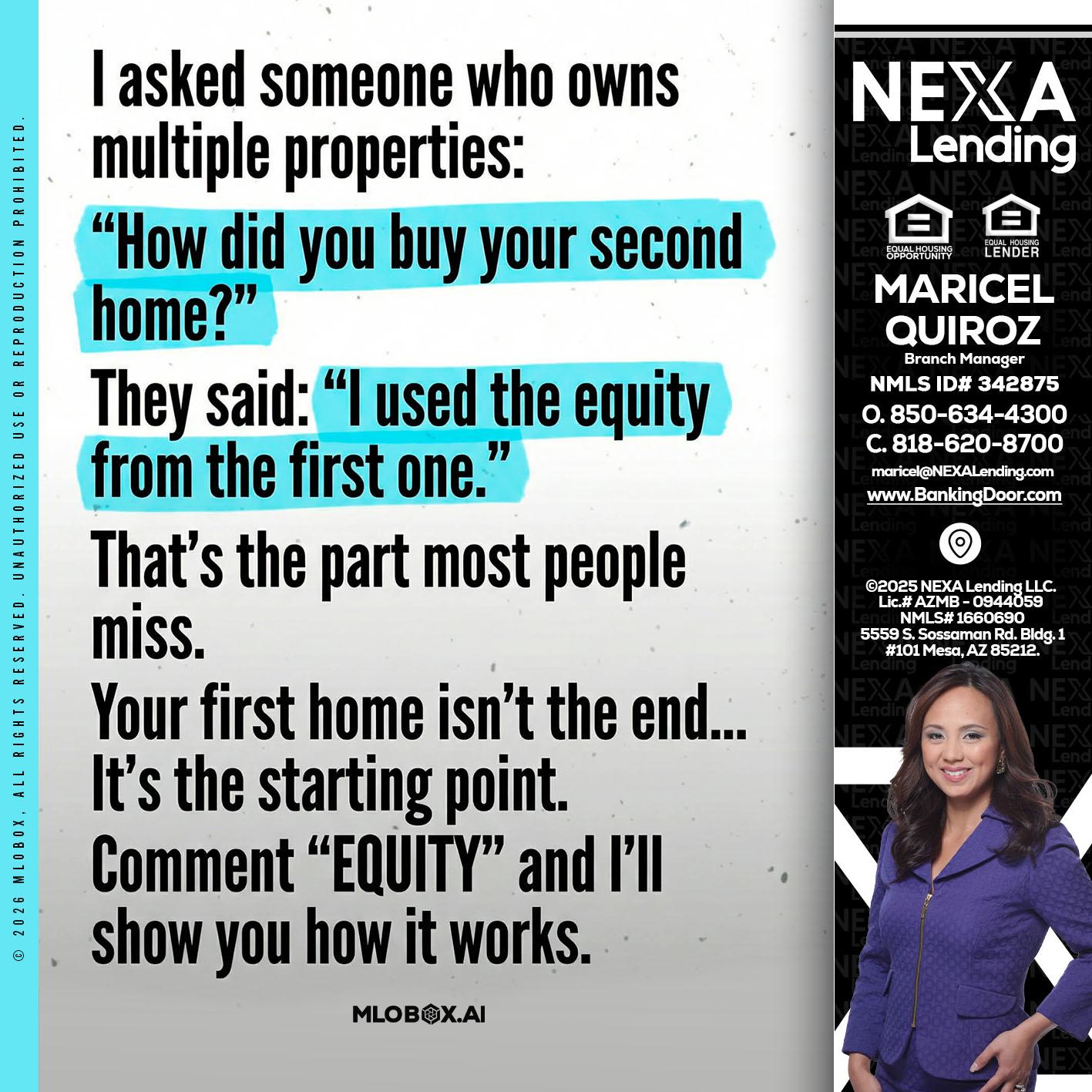 I asked someone - Maricel Quiroz -Branch Manager