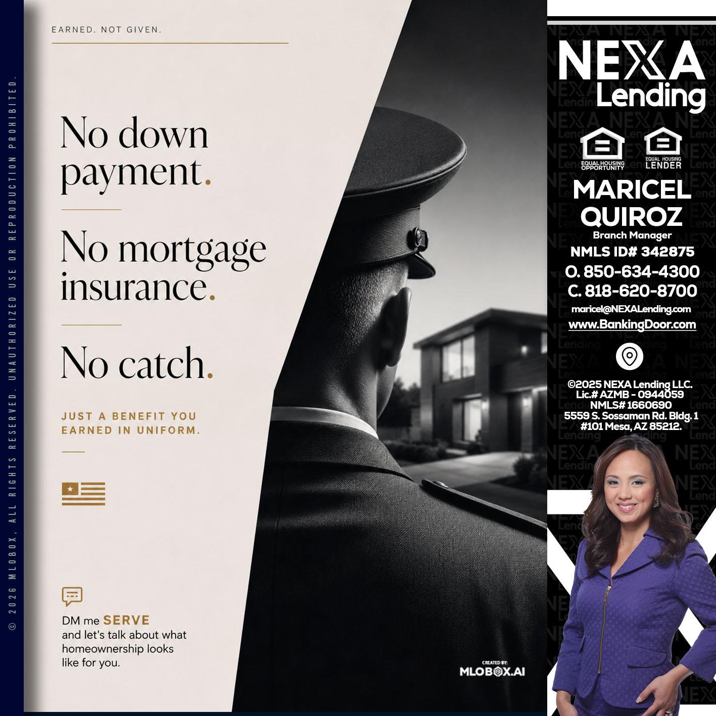 NO DOWN PAYMENT - Maricel Quiroz -Branch Manager