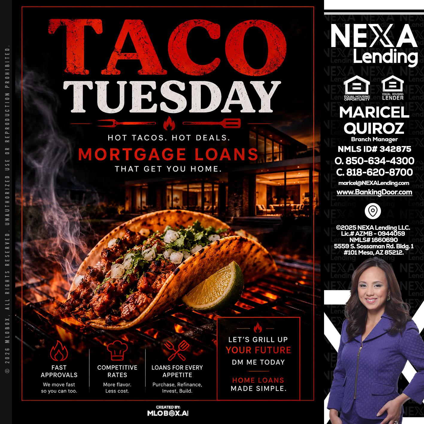 TACO TUESDAY - Maricel Quiroz -Branch Manager