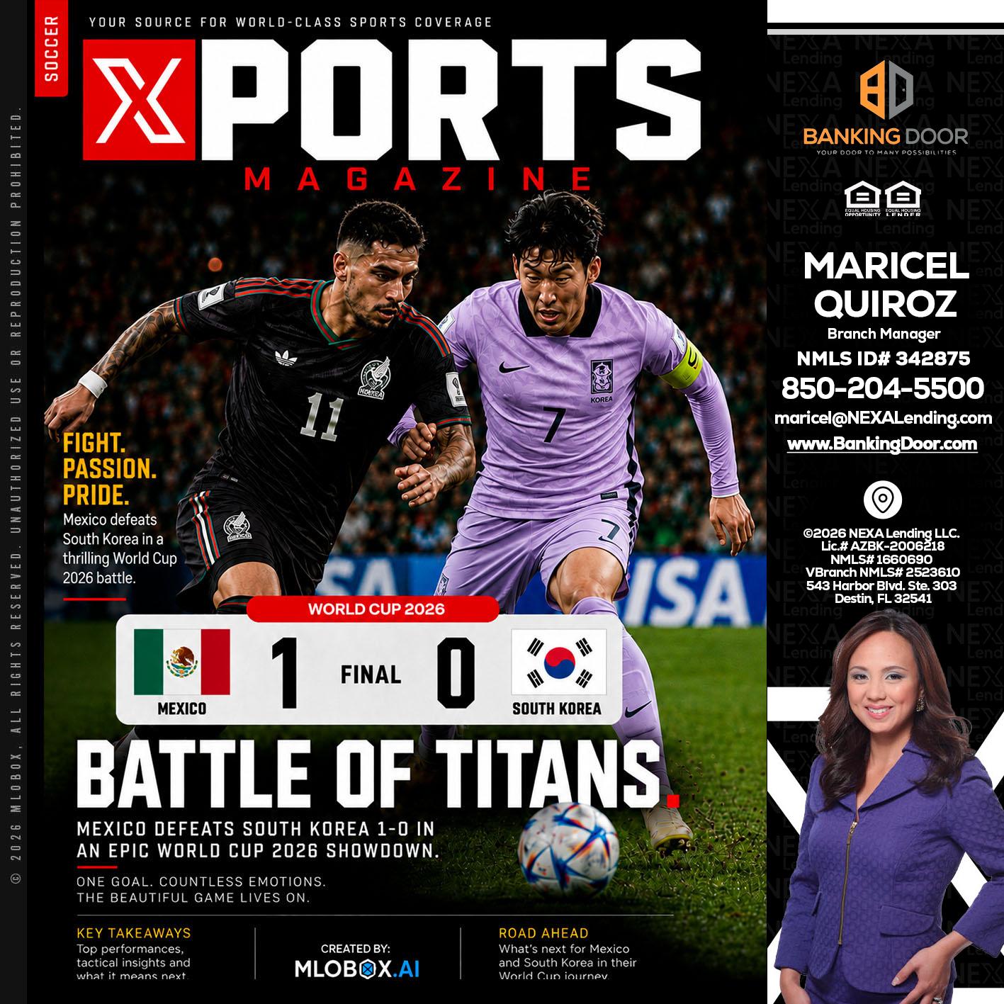 XPORTS MAGAZINE - Maricel Quiroz -Branch Manager