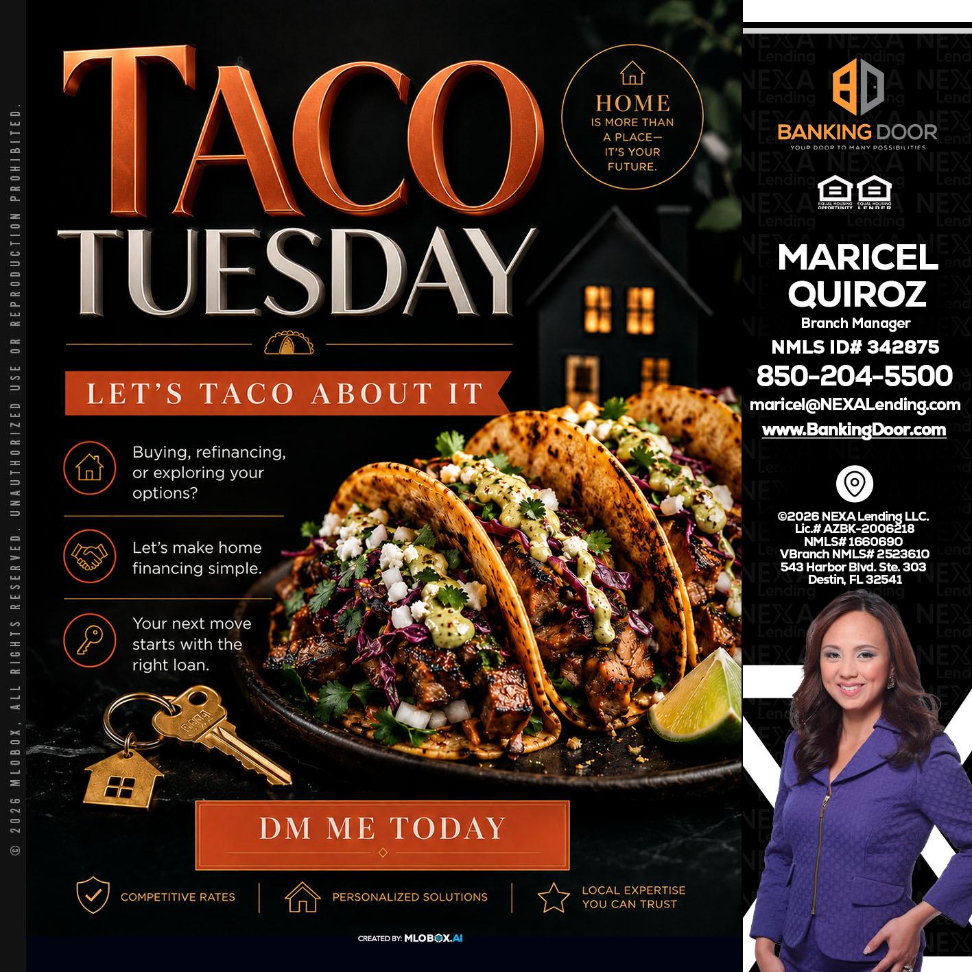 TACO TUESDAY - Maricel Quiroz -Branch Manager