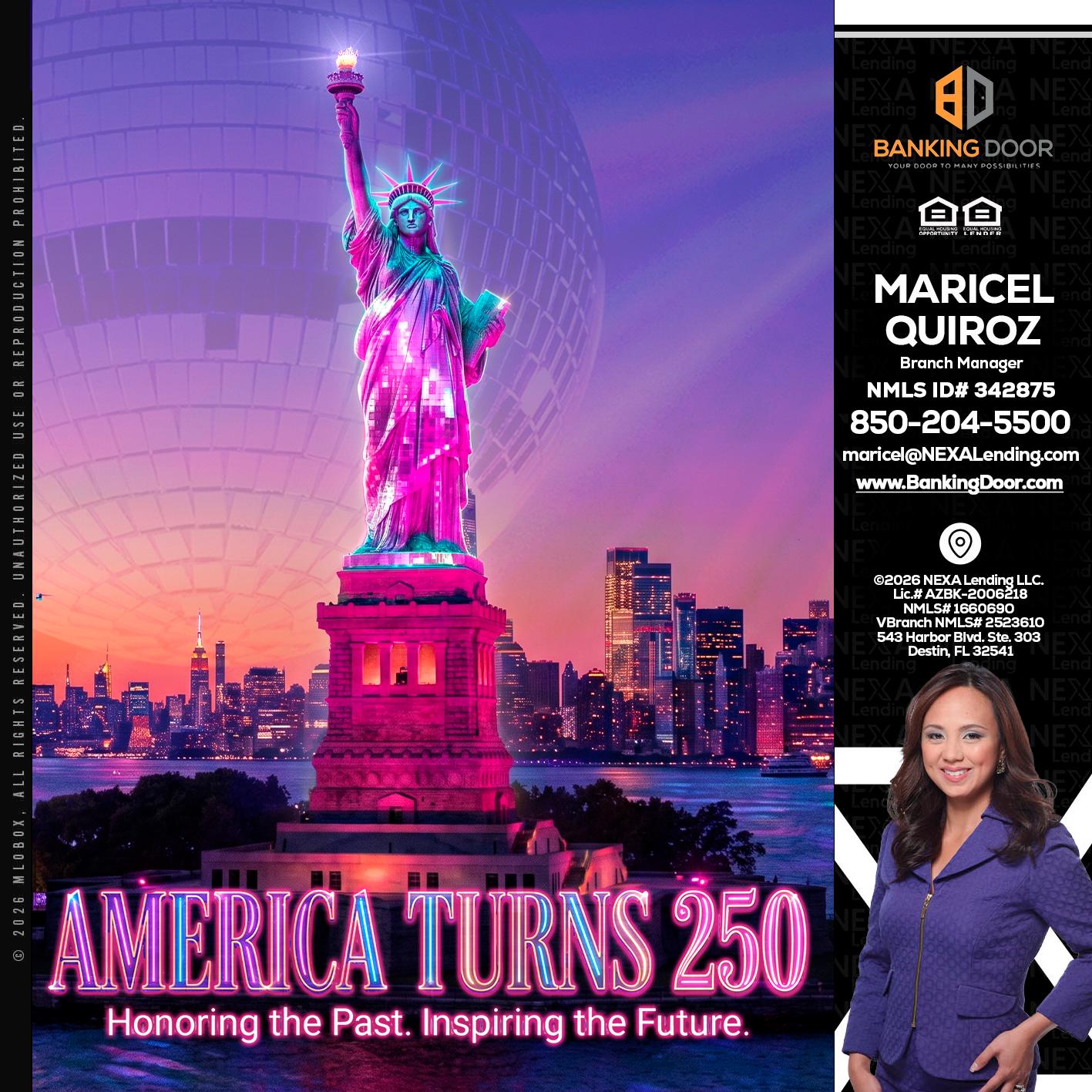AMERICA TURNS 250 - Maricel Quiroz -Branch Manager