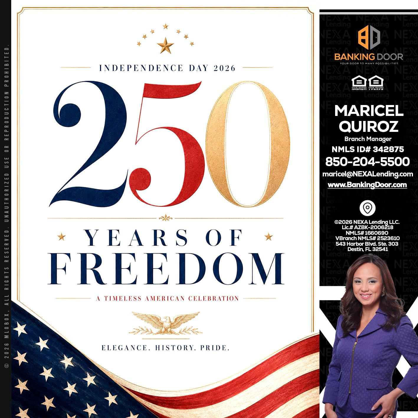 250 YEARS - Maricel Quiroz -Branch Manager